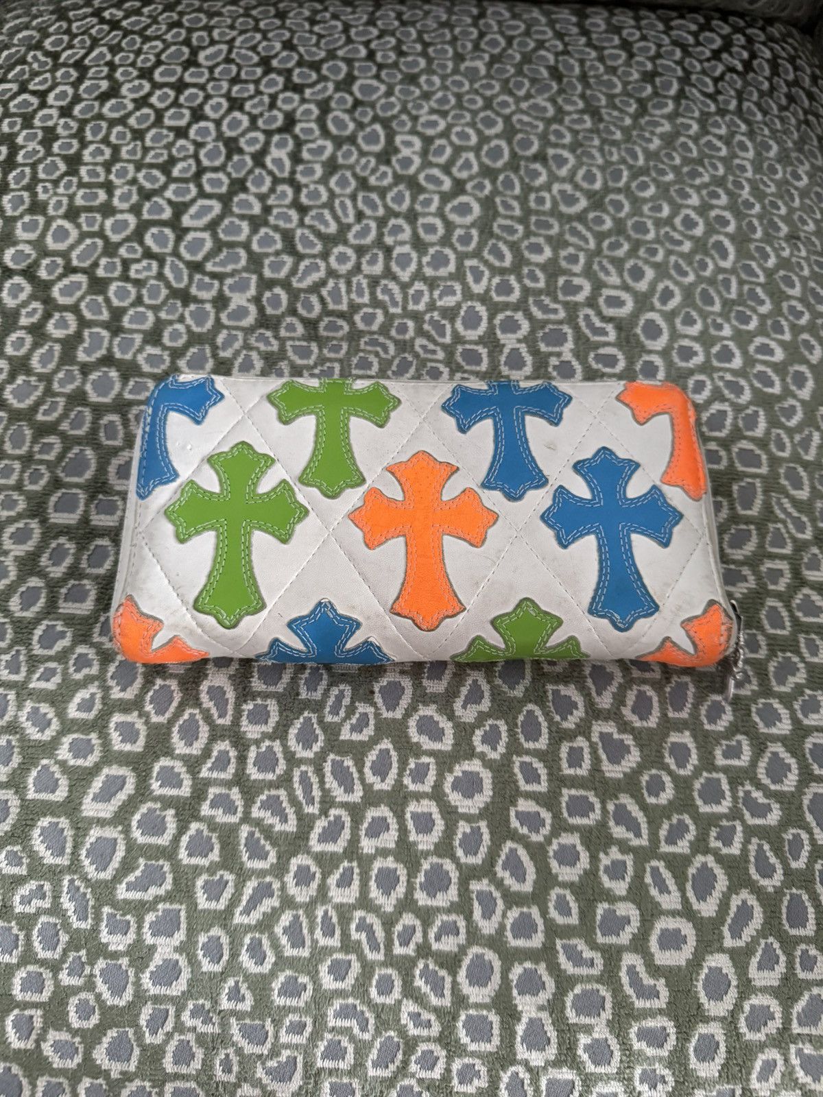 Chrome Hearts Chrome Hearts Multicolor Leather Cross Patch Long Zip Wallet Size ONE SIZE - 2 Thumbnail