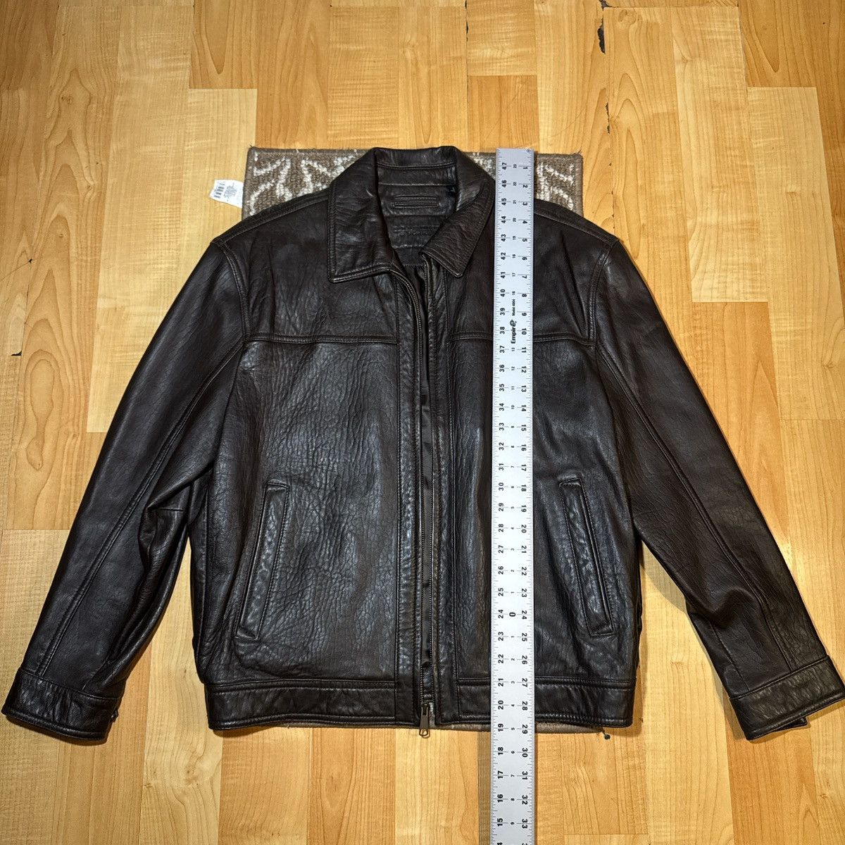 Roundtree & Yorke Roundtree Yorke Mens Brown Leather Jacket Size US L / EU 52-54 / 3 - 2 Thumbnail