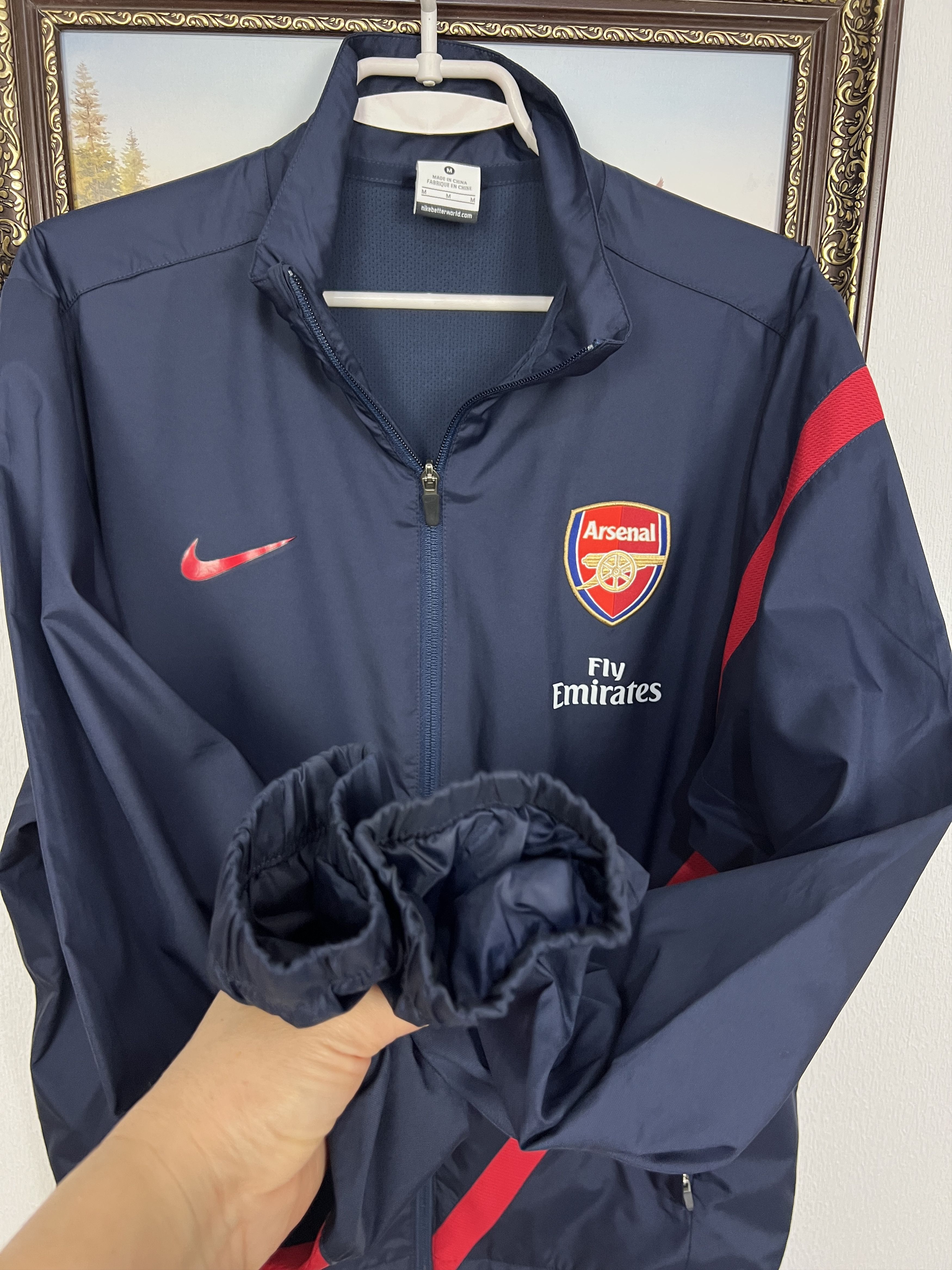 Nike Vintage Arsenal Football Jacket Soccer Track Top Zip Gunners Size US M / EU 48-50 / 2 - 6 Thumbnail