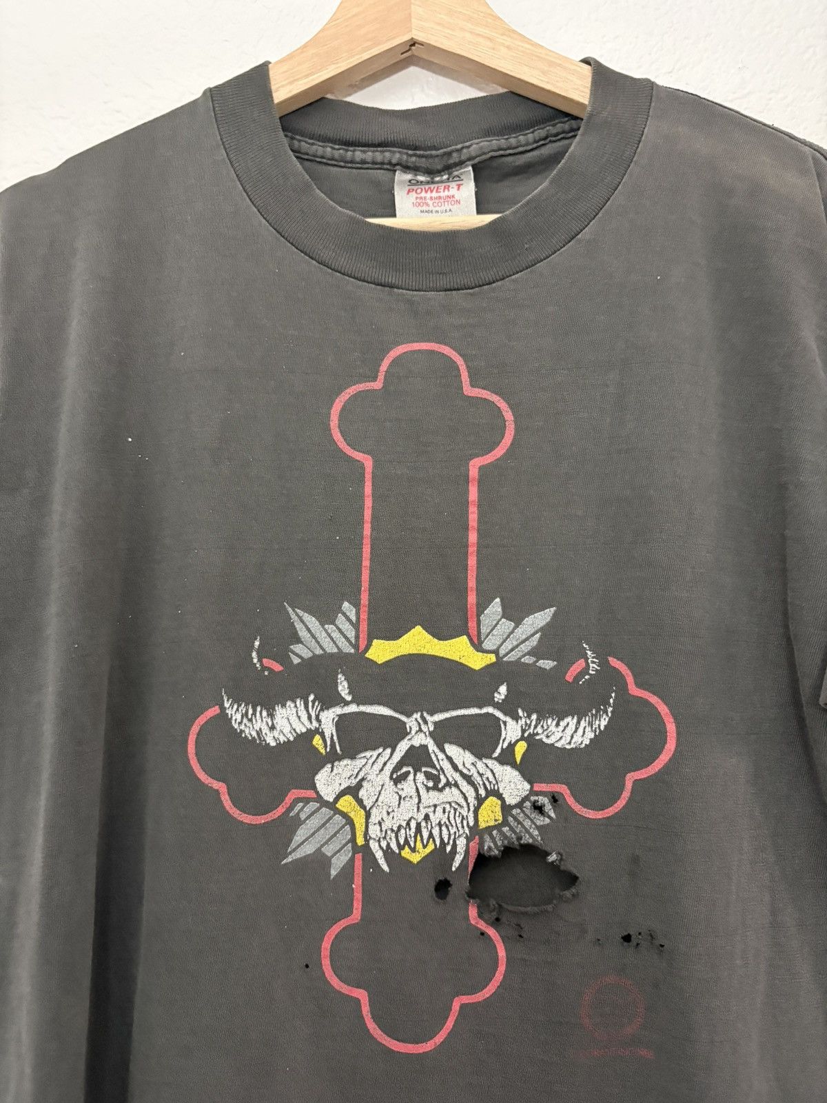 Vintage RARE 80’s DANZIG DISTRESSED NOT OF THIS WORLD TOUR TEE Size US L / EU 52-54 / 3 - 3 Thumbnail