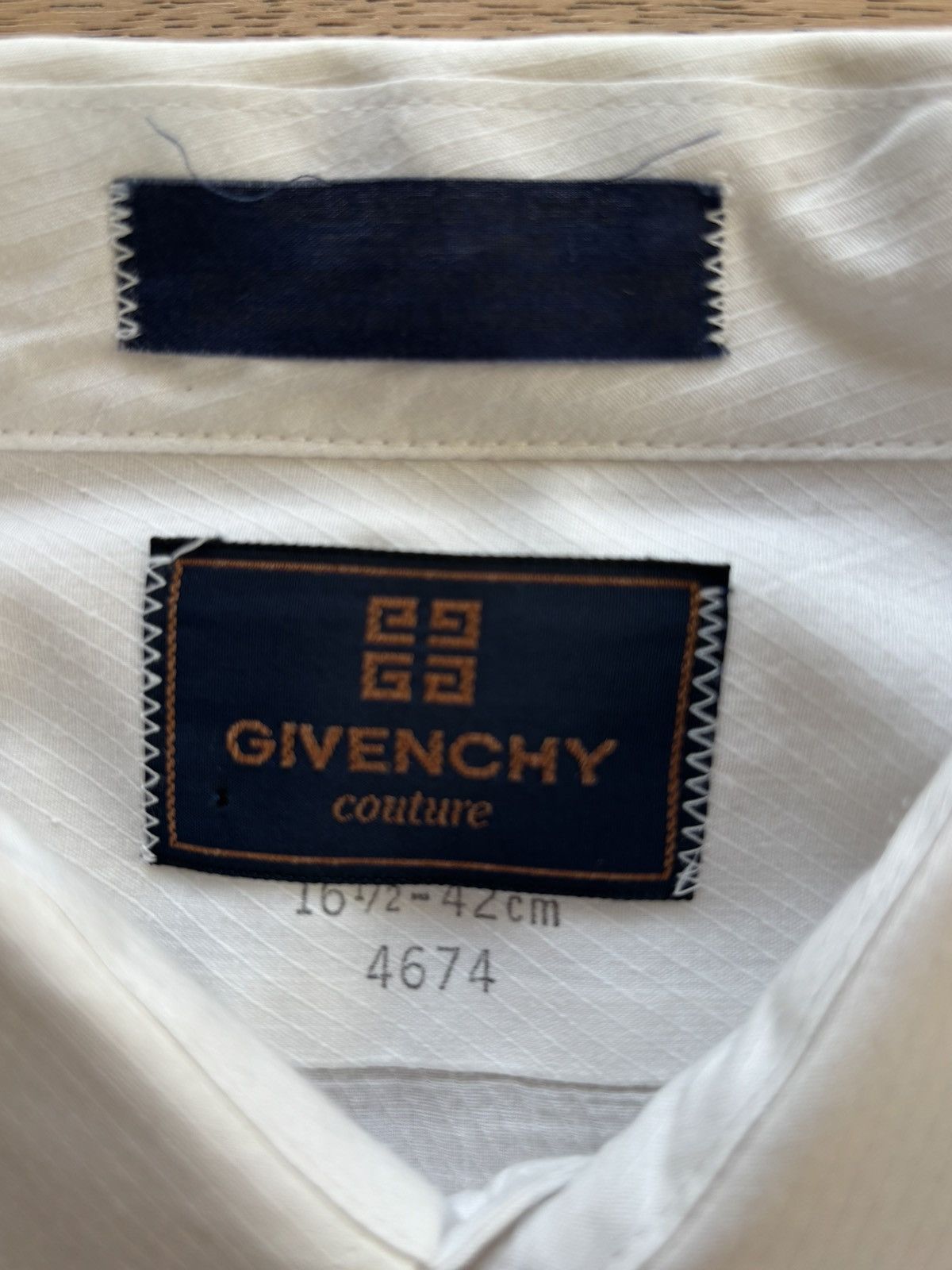 Givenchy Givenchy Monsieur Logo Embroidered Pocket White Dress Shirt Size US L / EU 52-54 / 3 - 3 Thumbnail