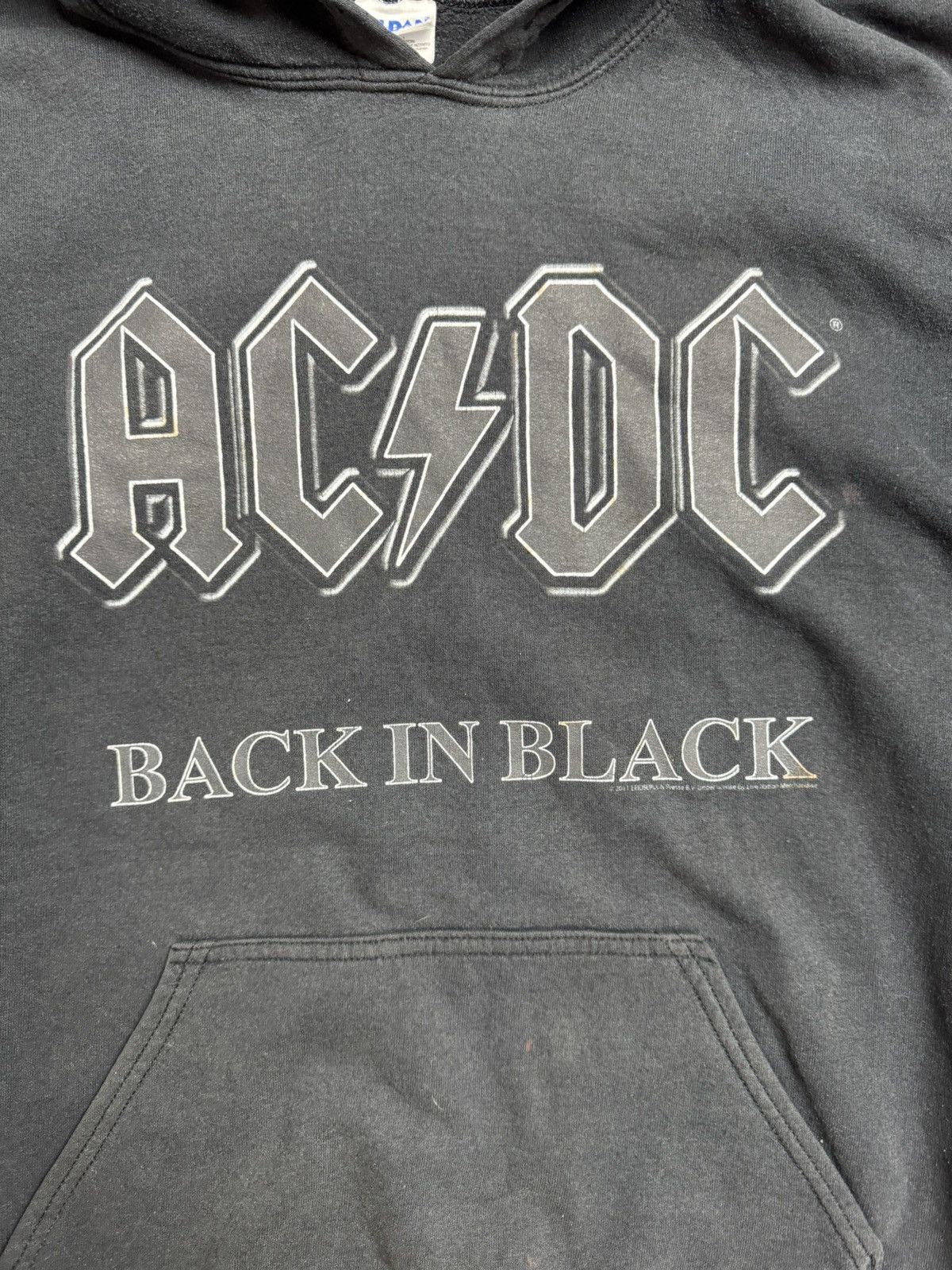 Band Tees × Vintage Vintage 2005 AC/DC back in black tour hoodie Size US L / EU 52-54 / 3 - 2 Thumbnail