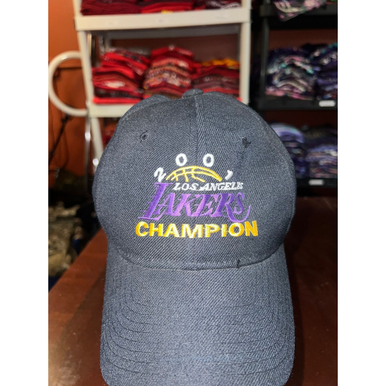 Vintage Vintage Los Angeles Lakers Hat Champions 2001 Headwear VTG Size ONE SIZE - 3 Thumbnail
