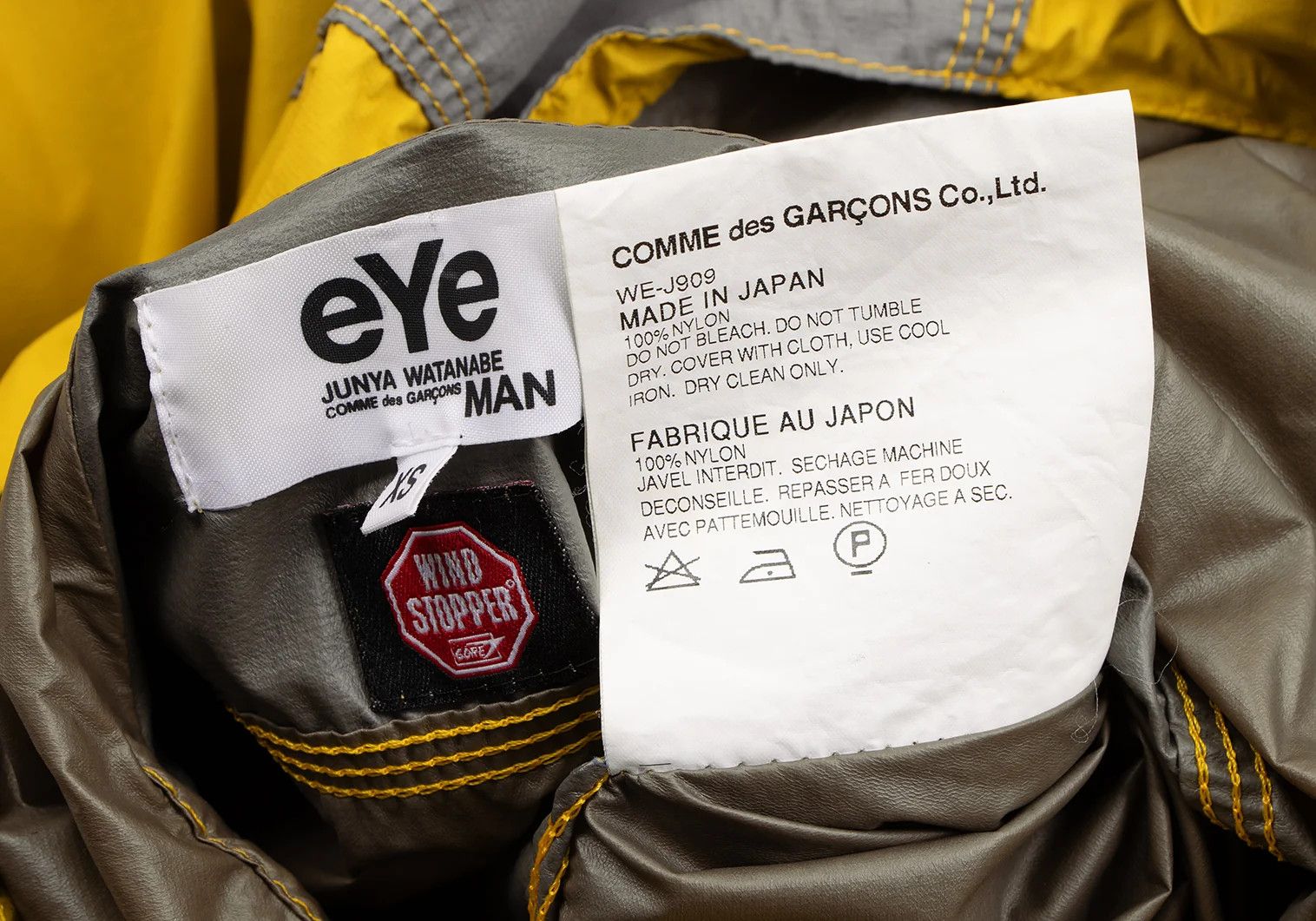 Junya Watanabe Windstopper Nylon Mountain Parka in Yellow, Blue, Grey Size US XS / EU 42 / 0 - 17 Thumbnail