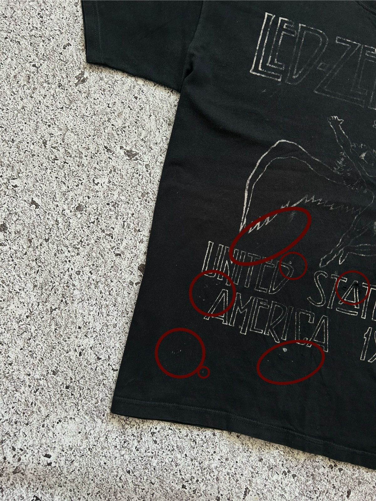 Band Tees × Vintage Vintage Led Zeppelin U.S. Tour 1977 Rock Band T-shirt Size US XXL / EU 58 / 5 - 11 Thumbnail