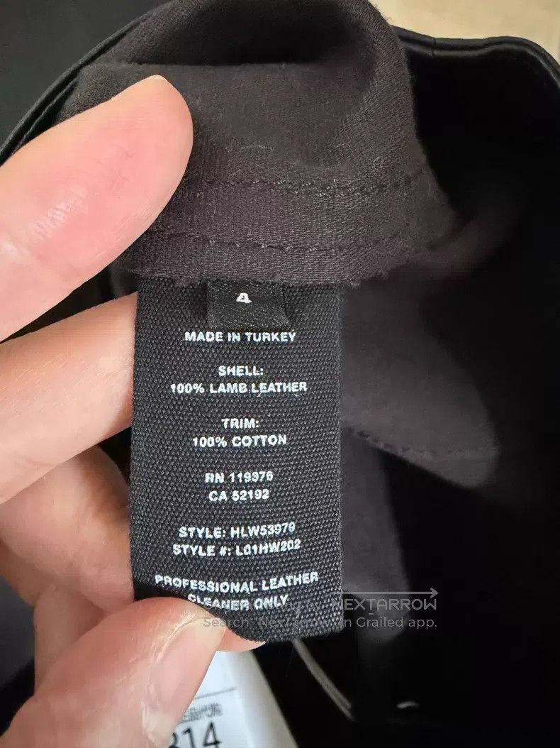 Helmut Lang Helmut Lang size 4 Black Leather Pants, Turkish Imported St Size 26" / US 2 / IT 38 - 4 Thumbnail