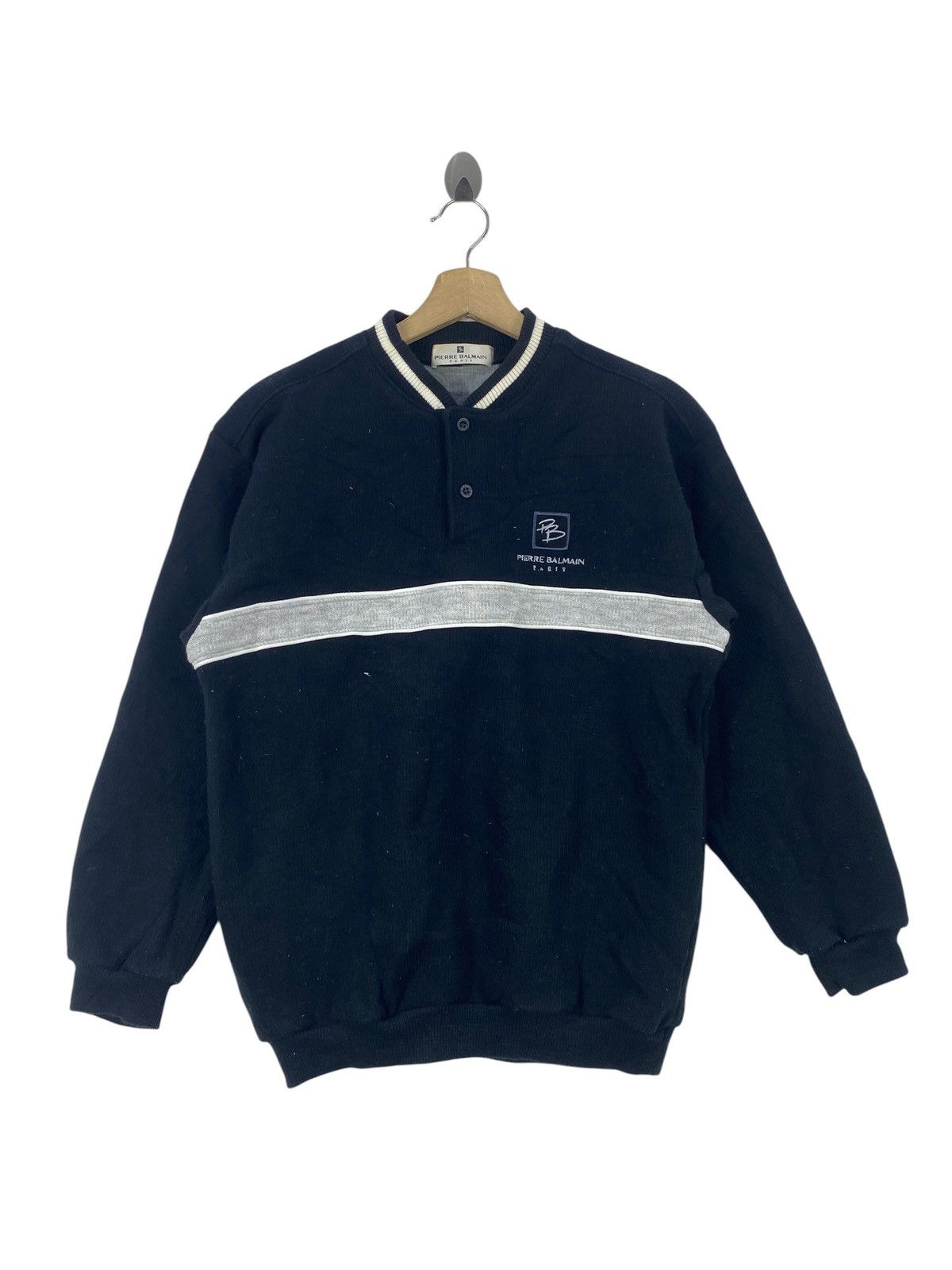 Pierre Balmain Vintage PIERRE BALMAIN Paris Sweatshirt Pullover Embroidered Size US M / EU 48-50 / 2 - 4 Thumbnail
