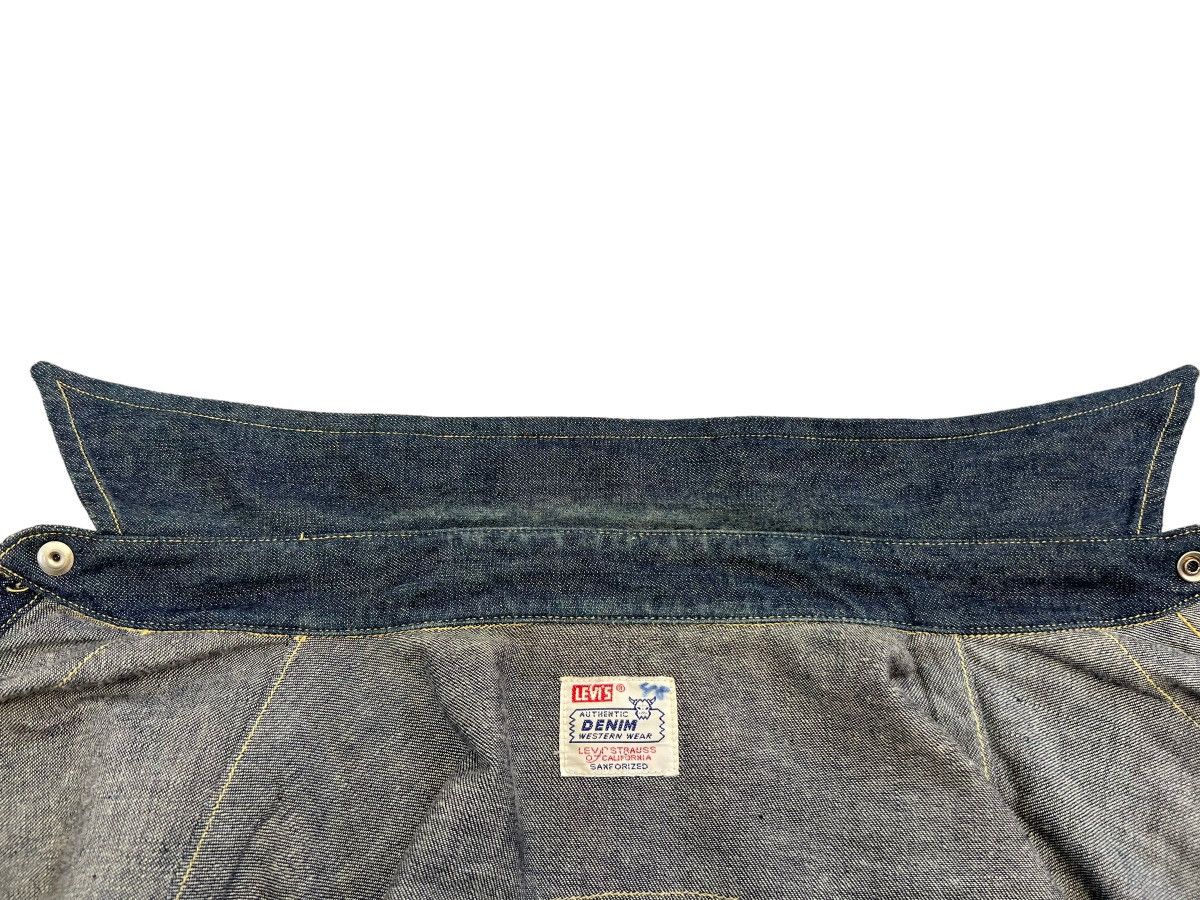 Levi's × Levi's Vintage Clothing Vintage 90s Levi’s LVC Big E Denim Western Shirt Short Horn Size US M / EU 48-50 / 2 - 17 Thumbnail