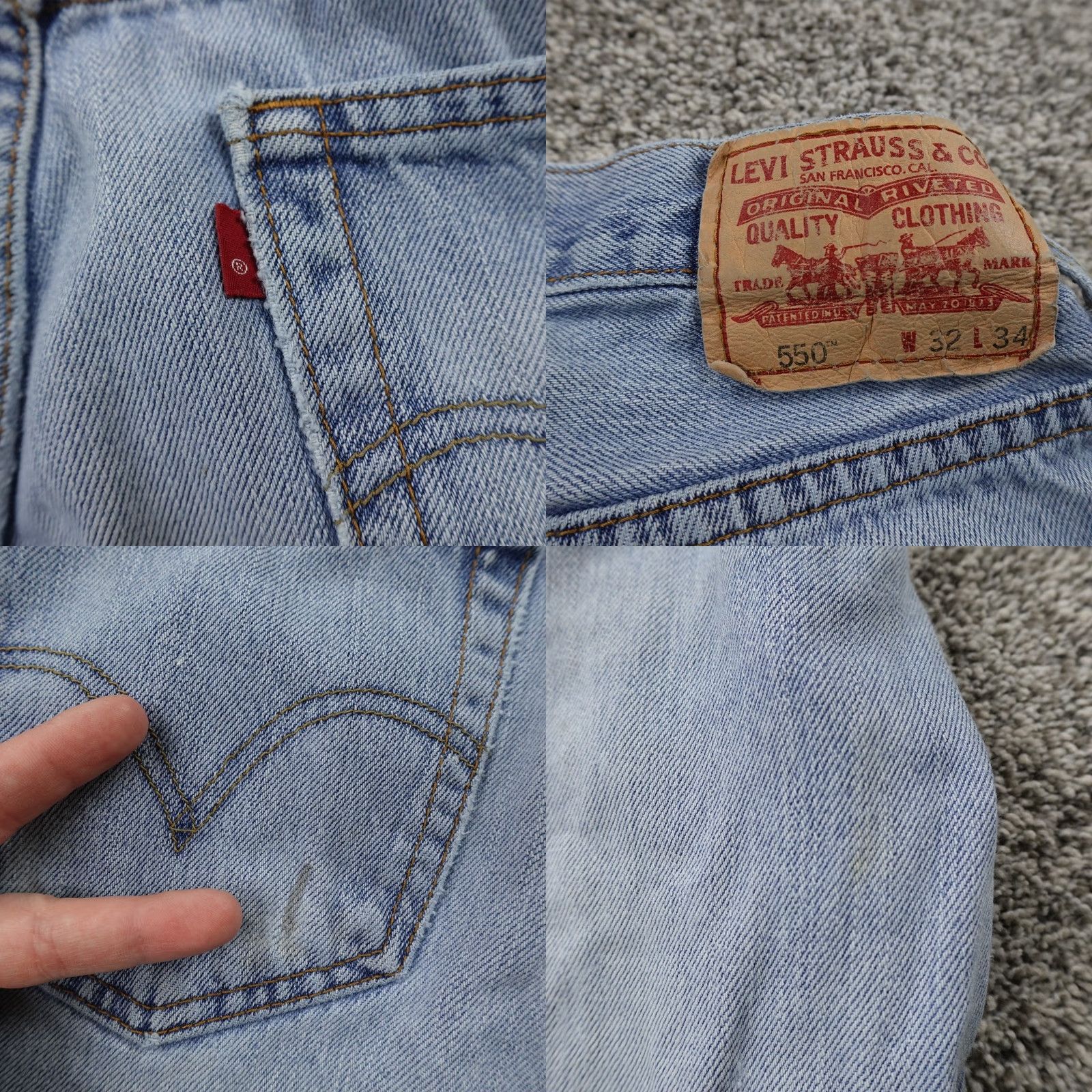 Levi's Levi's Jeans 505 Straight Leg Denim Light Blue 32X34 Mens Vintage Size US 32 / EU 48 - 10 Thumbnail