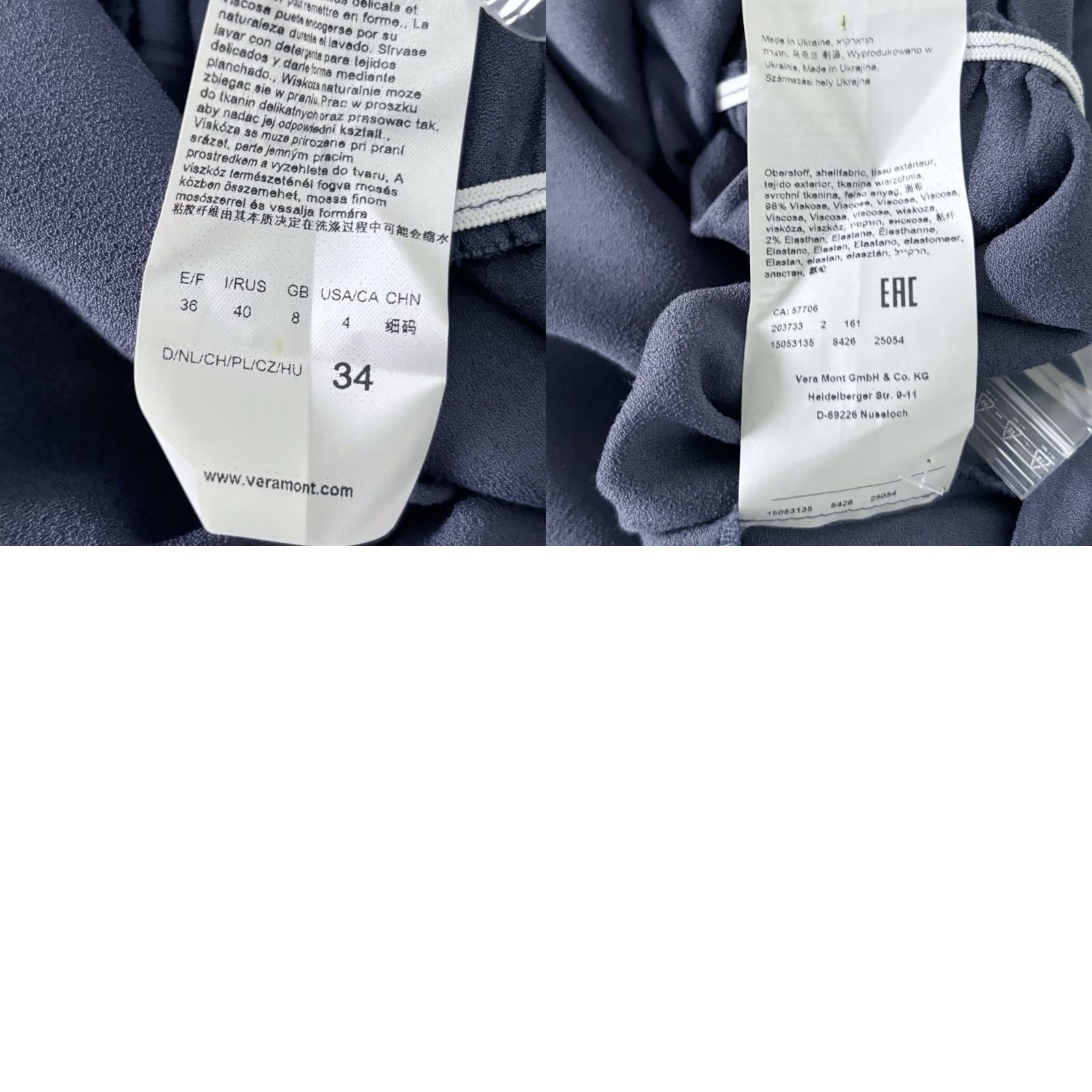 Vintage VINTAGE: No Robe Legere Dress UK 8 Fresh Sky Blue L/S Vera Mont Women’s New With Tags Dress Women UK 8 Spring Summer Autumn Winter"} Size M / US 6-8 / IT 42-44 - 8 Thumbnail
