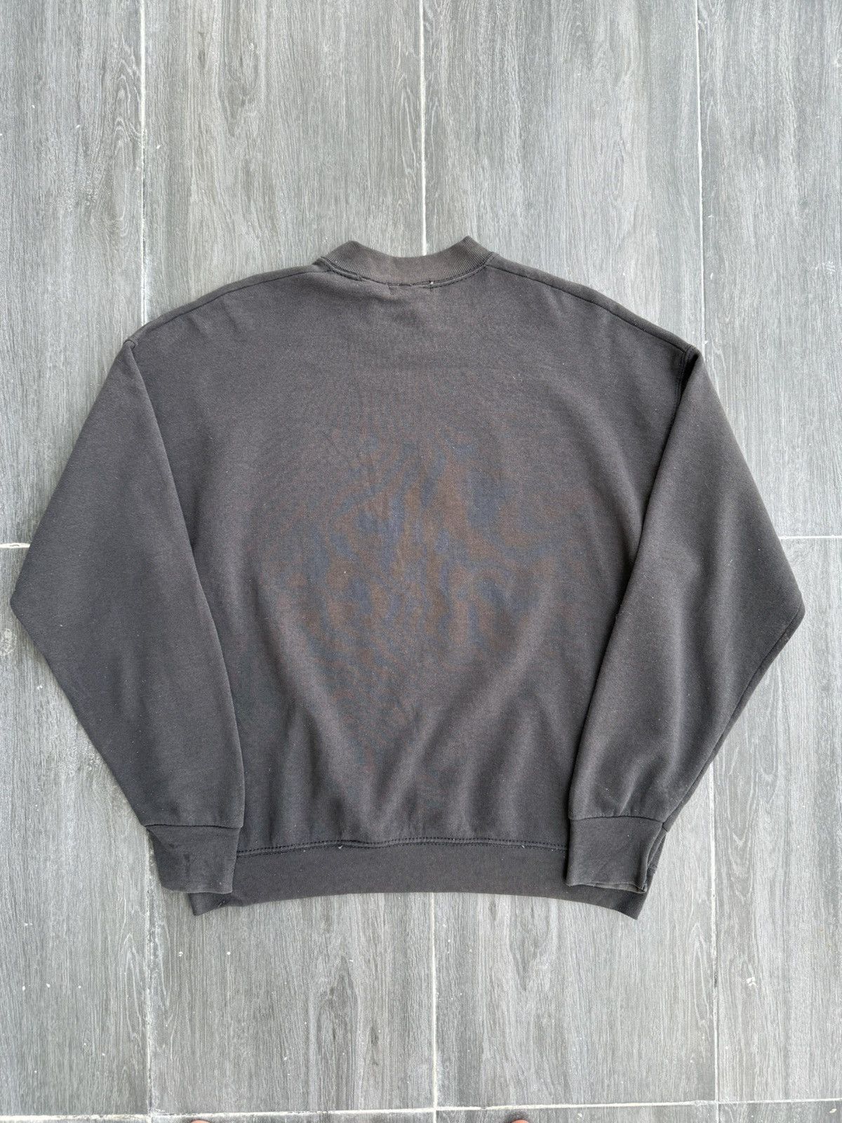 Vintage Vintage Sunfaded Peanuts SNOOPY Biglogo Mayo Spruce Sweats Size US L / EU 52-54 / 3 - 5 Thumbnail