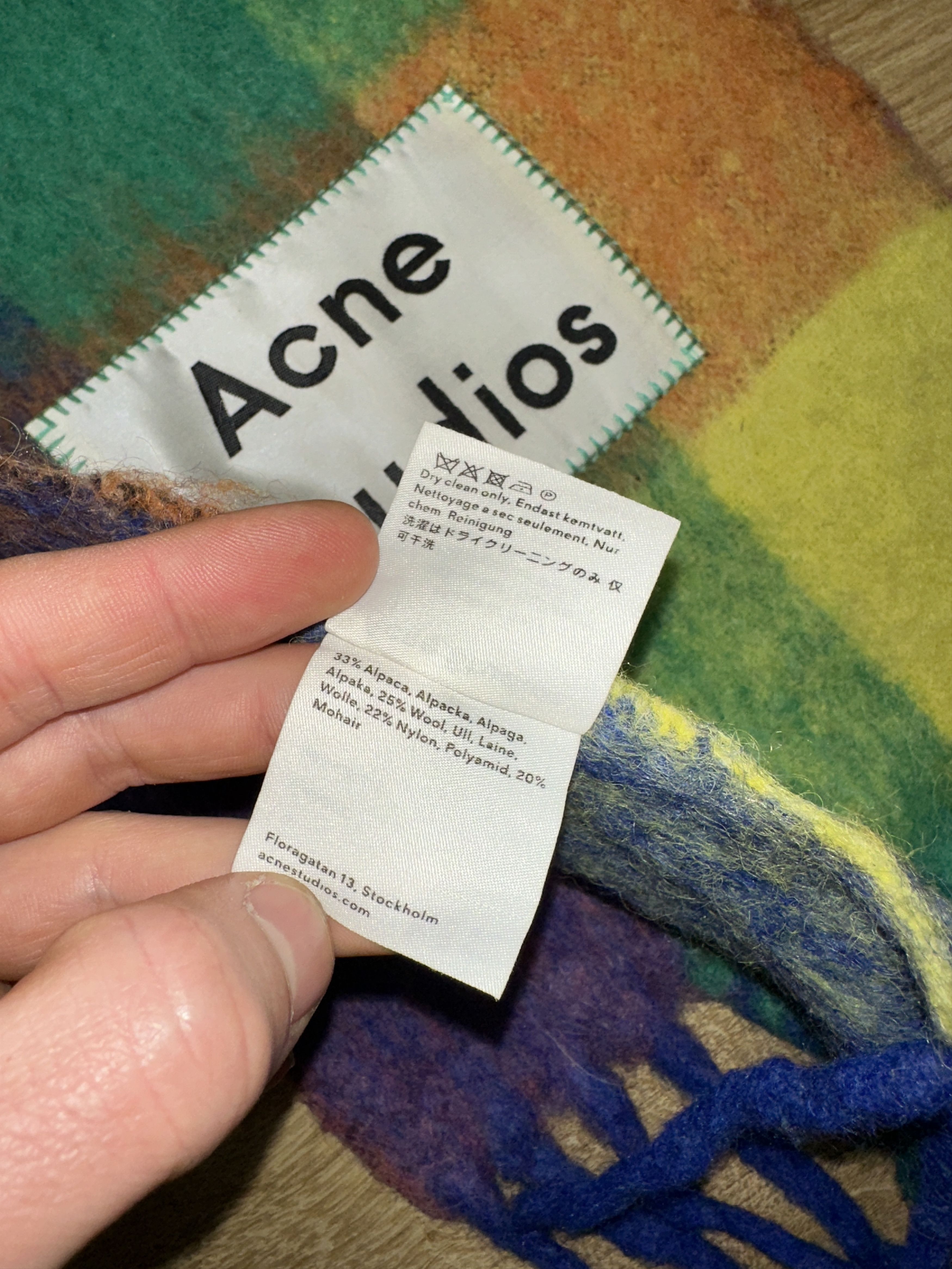 Acne Studios Acne Studios Check Wool Mohair Scarf Unisex 250X28 Size ONE SIZE - 4 Thumbnail