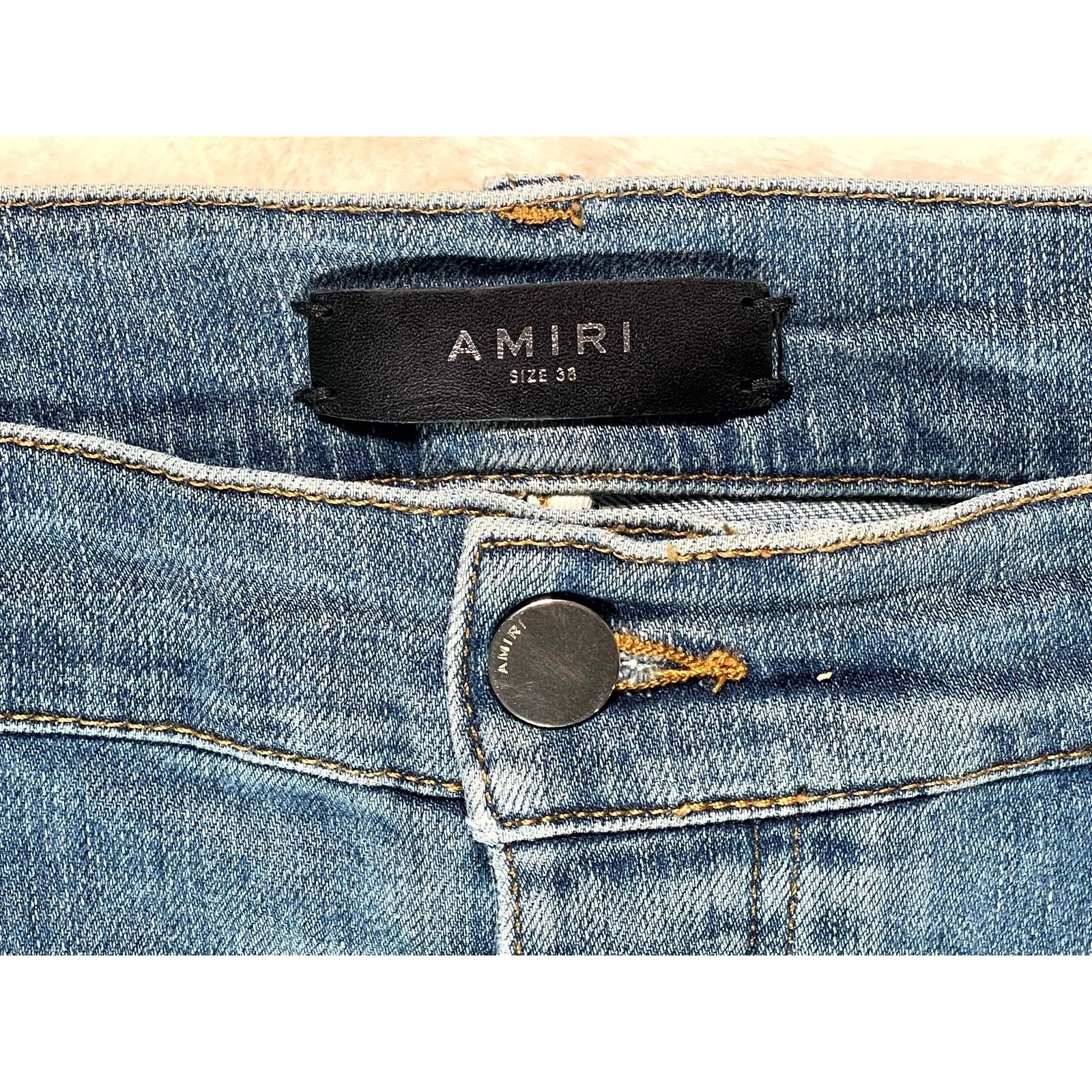 Amiri Amiri Acid Patch MX1 Light Wash Jeans Size US 38 / EU 54 - 4 Thumbnail