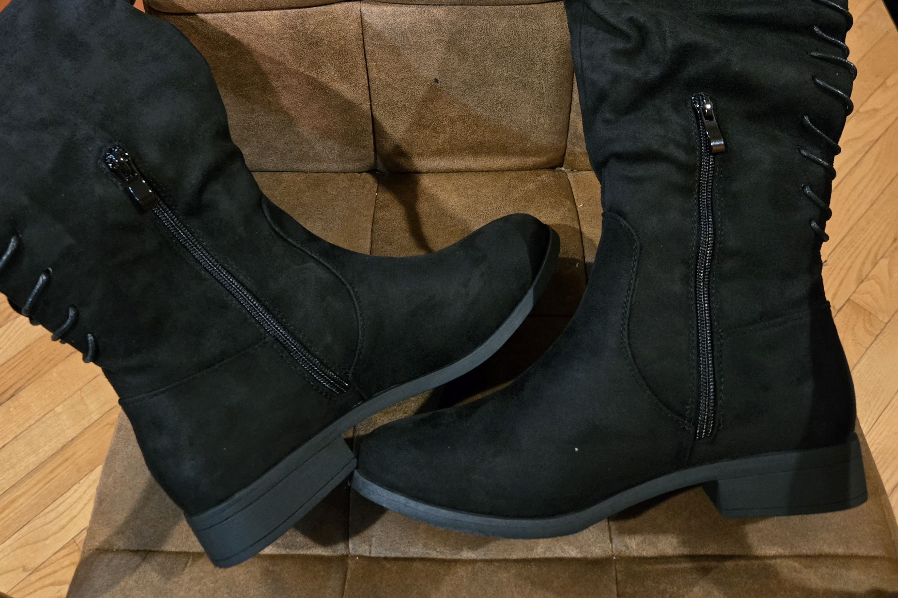 French Connection French Connection Jasper Over-the-Knee Micro Suede Boots Size US 7.5 / IT 37.5 - 6 Thumbnail