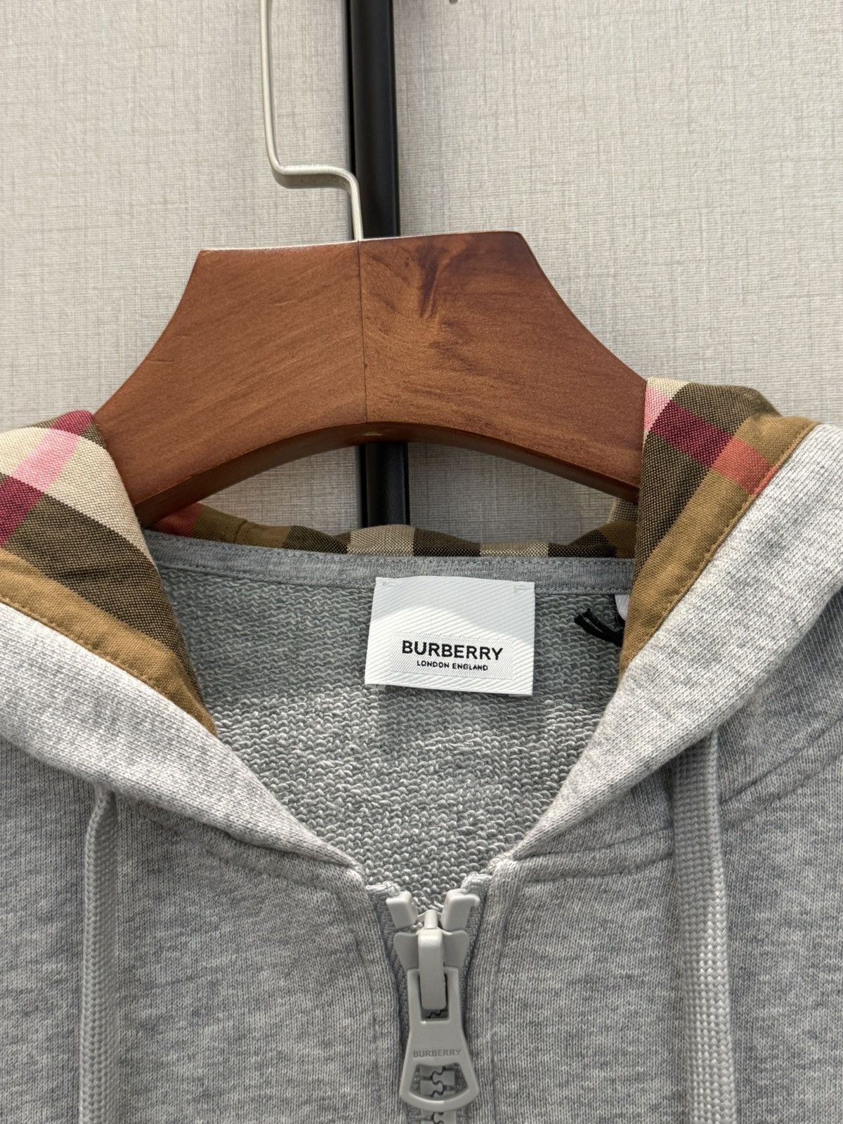 Burberry Burberry Zip Hoodie Grey Size US L / EU 52-54 / 3 - 3 Thumbnail