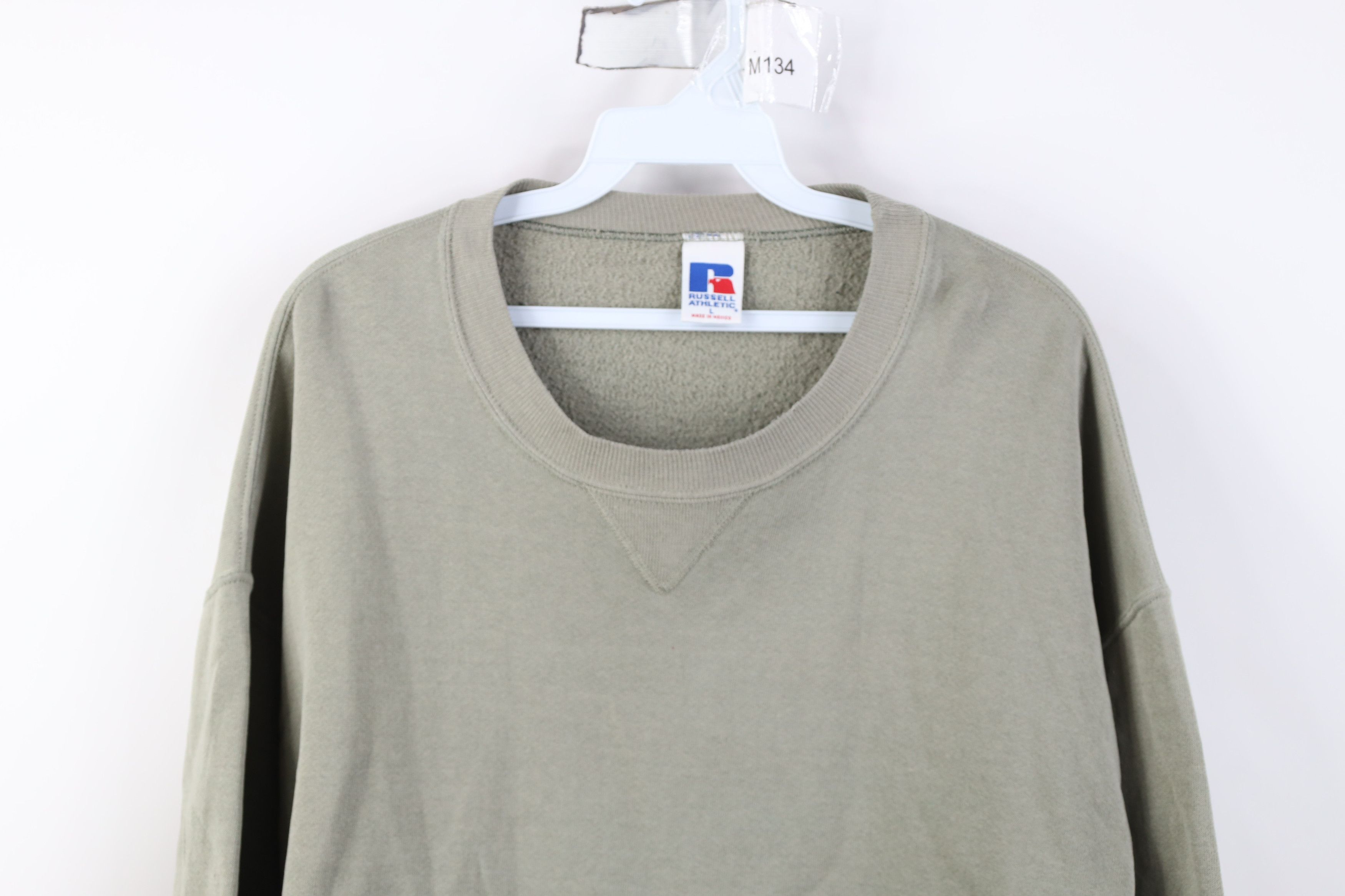 Russell Athletic Vintage 90s Russell Athletic Crewneck Sweatshirt Light Green Size US L / EU 52-54 / 3 - 2 Thumbnail