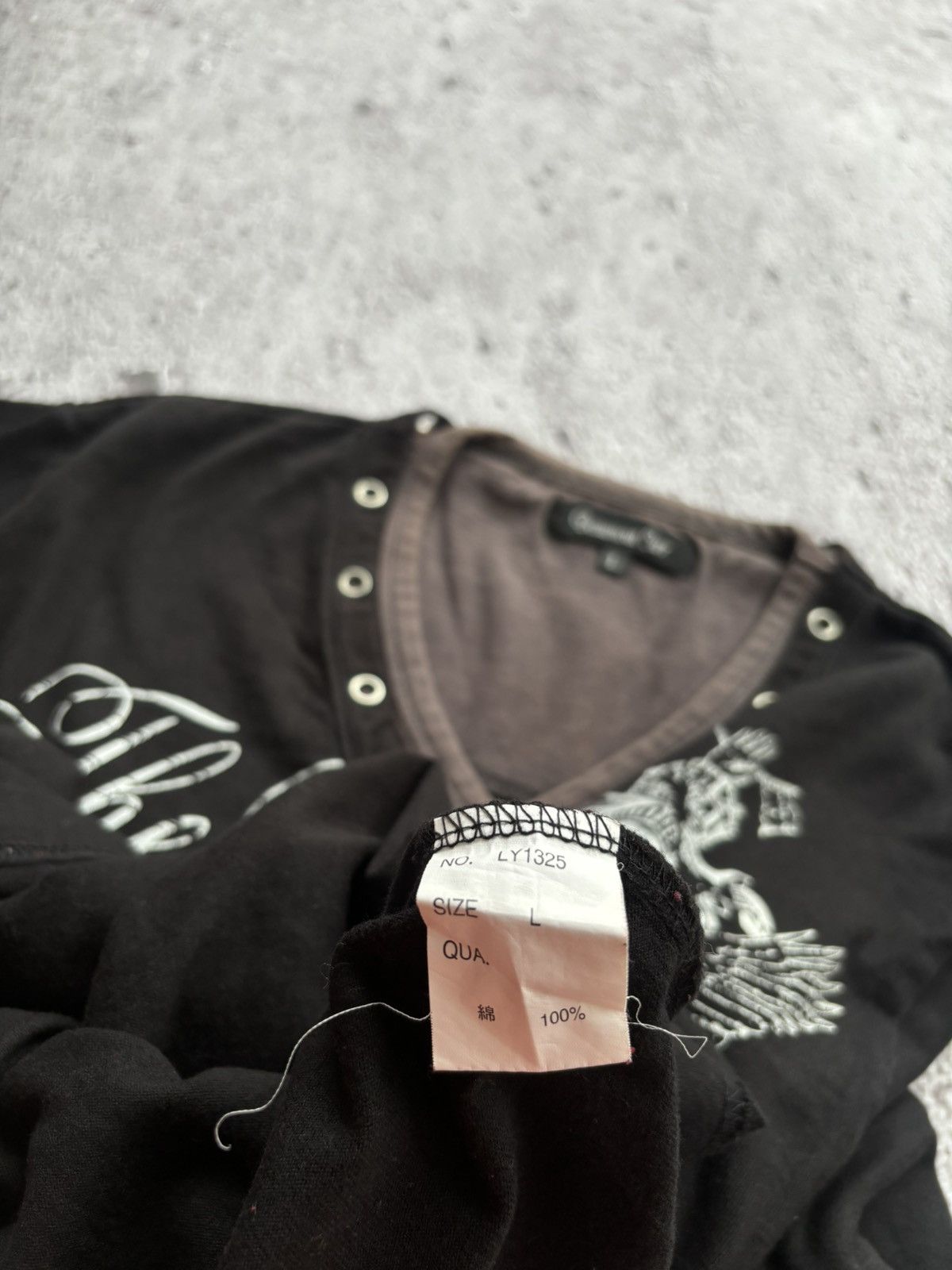 Le Grande Bleu (L.G.B.) Y2k Double Layer Beaumont Carr Poem Skull Punk Style Size US L / EU 52-54 / 3 - 6 Thumbnail