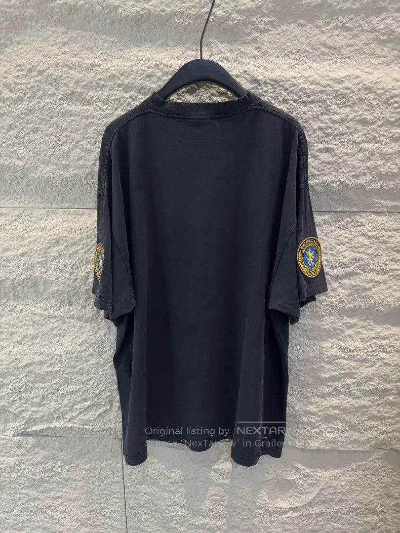 Balenciaga Balenciaga Faded Fleece Short Sleeve T-Shirt Size US M / EU 48-50 / 2 - 4 Thumbnail