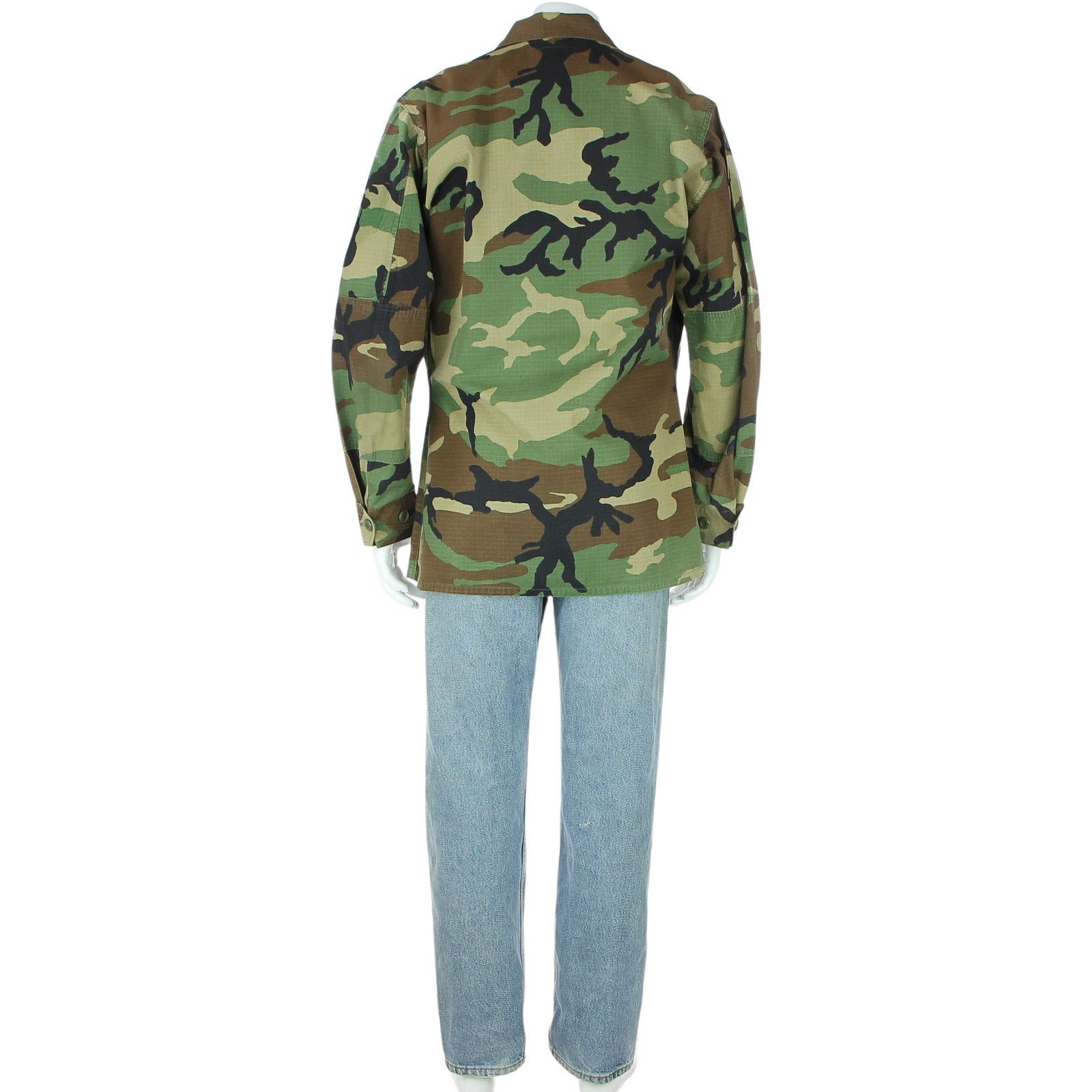 Vintage 90s Vintage Camouflage Army Uniform Camo Military Shirt M Size US M / EU 48-50 / 2 - 2 Thumbnail