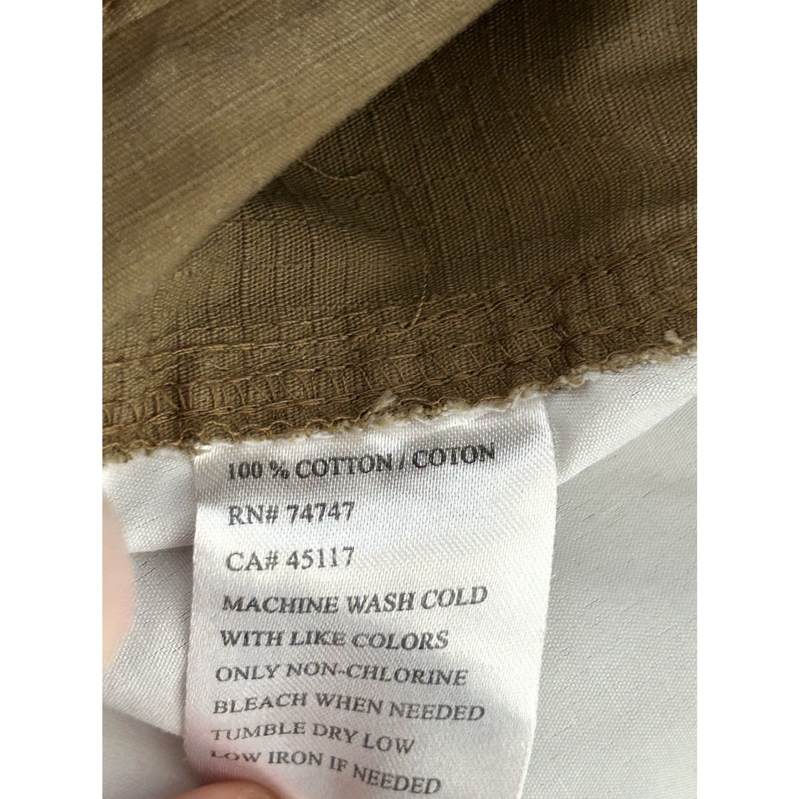 Vintage RedHead Cargo Shorts Men Regular Brown 46 Cotton Canvas Cargo Pocket Zipper Button Solid Outdoor American 2010s Casual Vest? Wait. Size US 30 / EU 46 - 5 Thumbnail