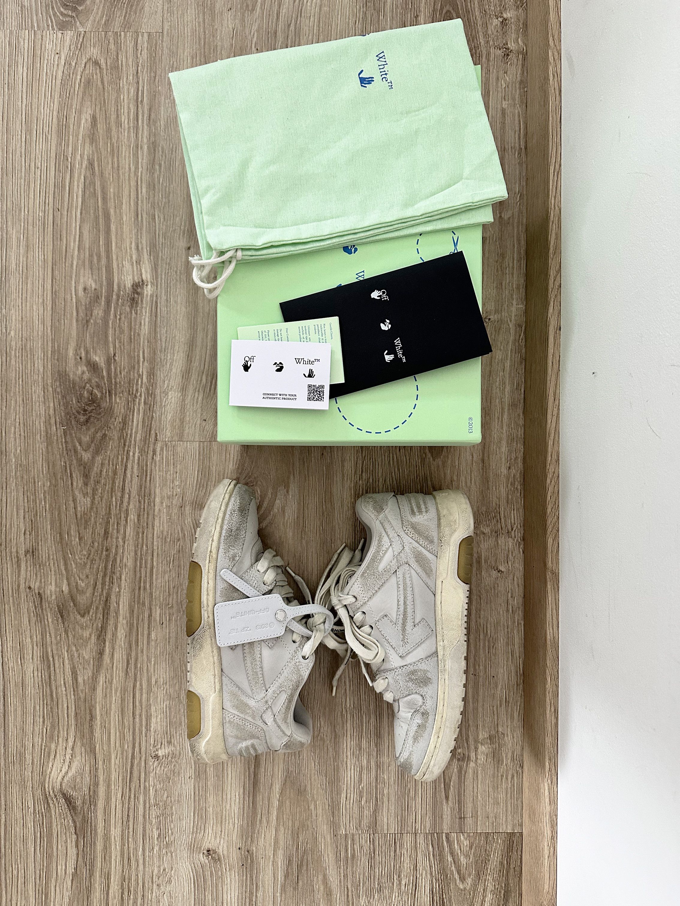 Off-White Off White Out of Office Vintage Leather Sneakers Size US 7 / IT 37 - 6 Thumbnail