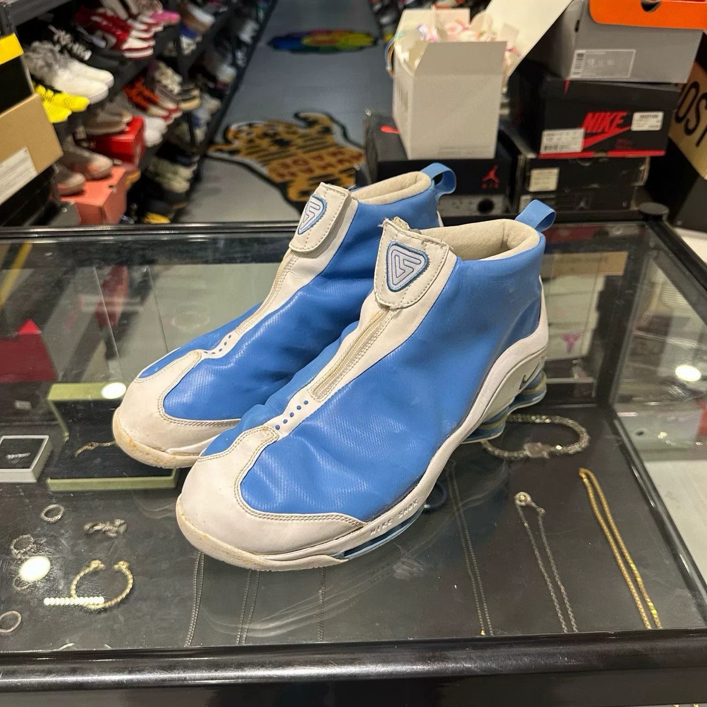 Nike Nike Blue Hitop Sneakers 13 Men Size US 13 / EU 46 - 1 Thumbnail