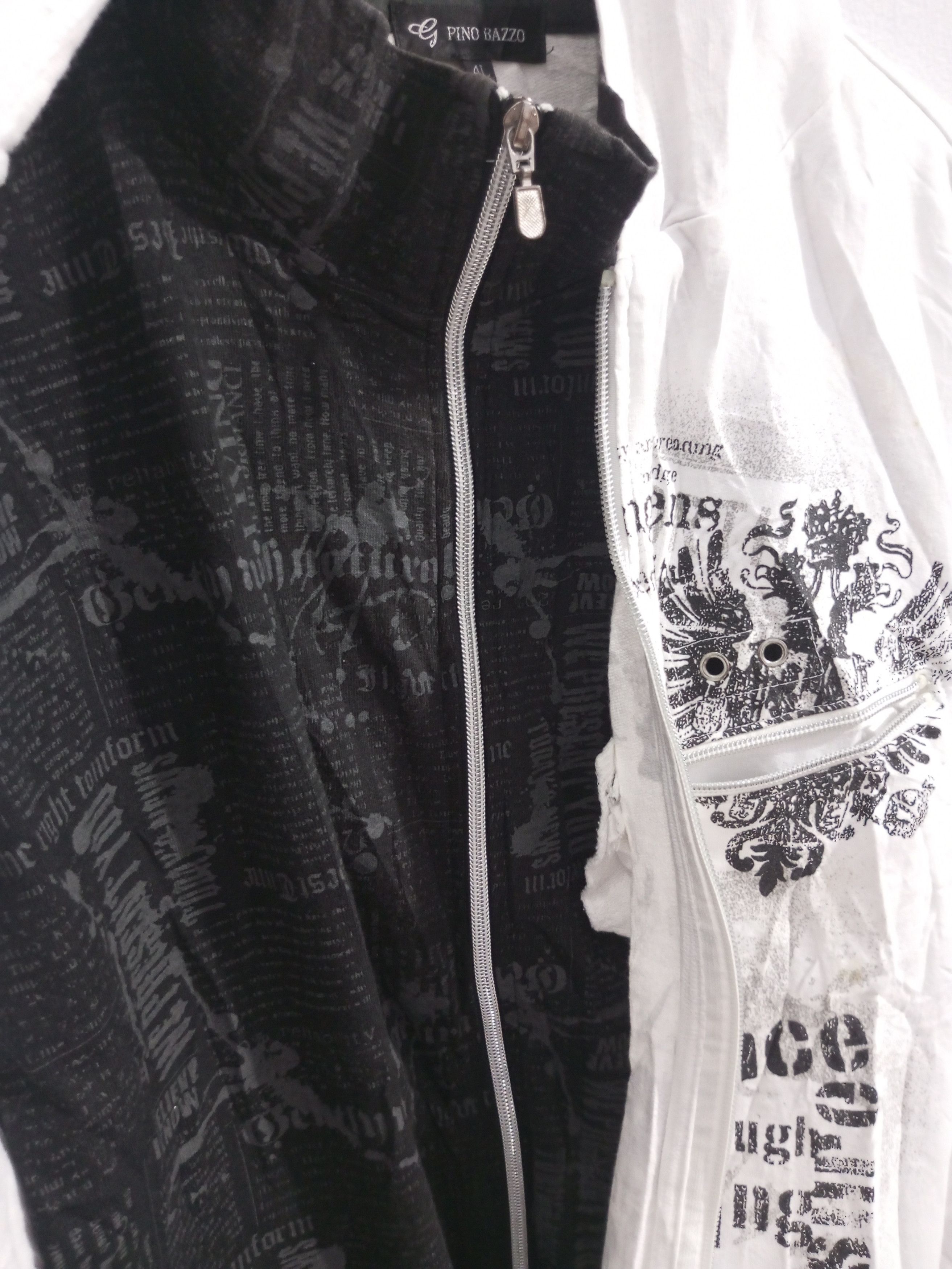 Japanese Brand Vintage pino bazzo double layer poem hoodie Size US XL / EU 56 / 4 - 2 Thumbnail