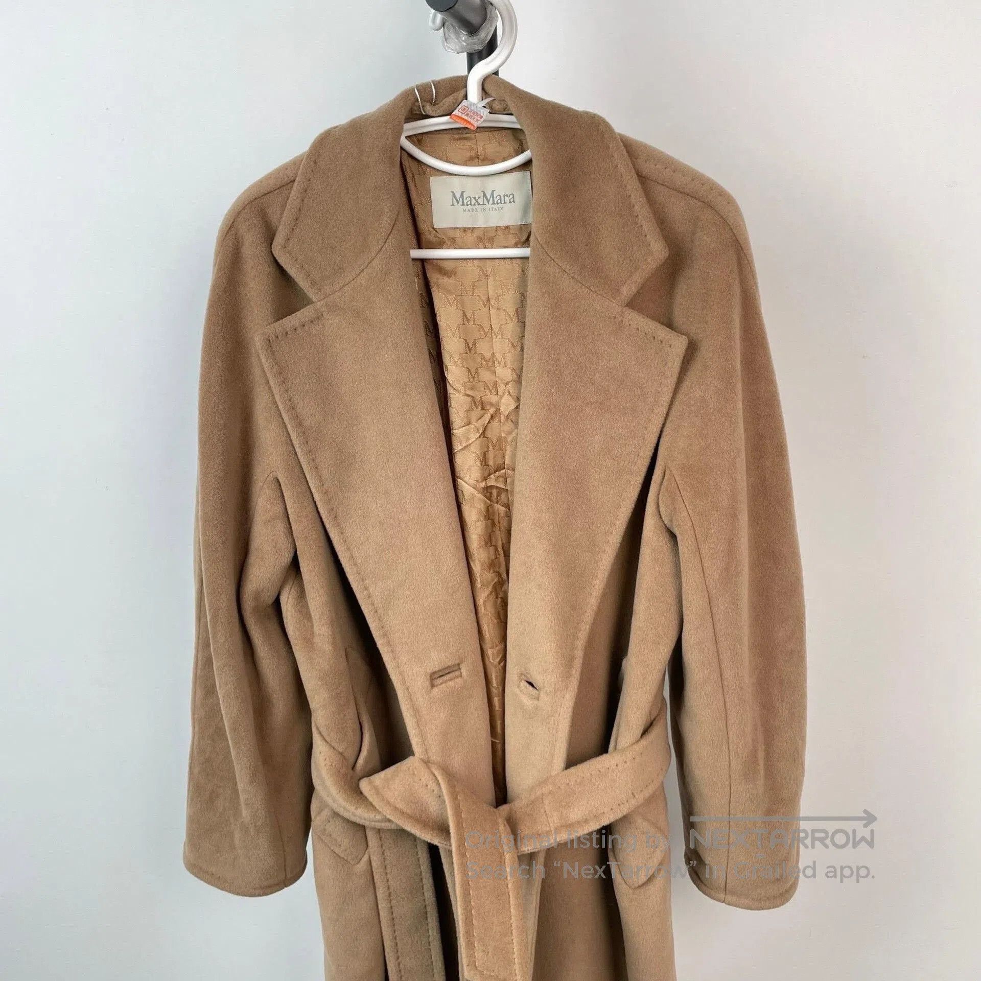Max Mara MaxMara 101801 Camel Robe Coat. Size XXS / US 00 / IT 34 - 3 Thumbnail