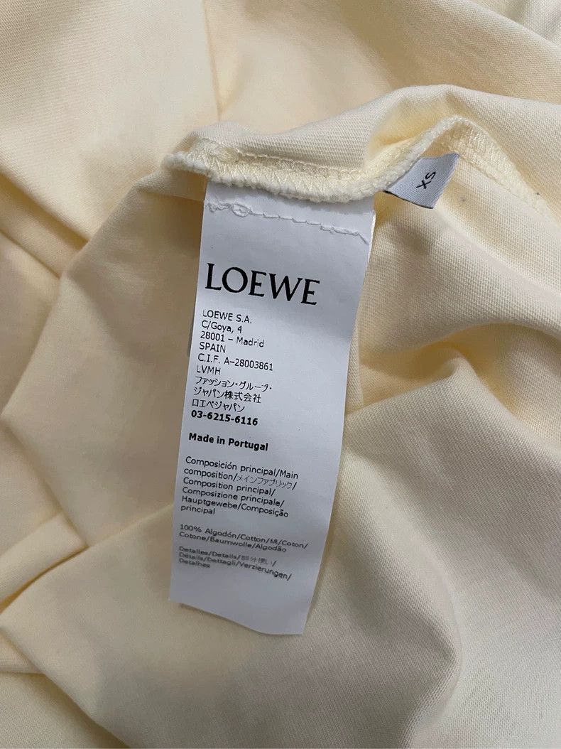 Loewe loewe Beige embroidered patch logo short sleeves 2506-Nexta Size US XS / EU 42 / 0 - 5 Thumbnail