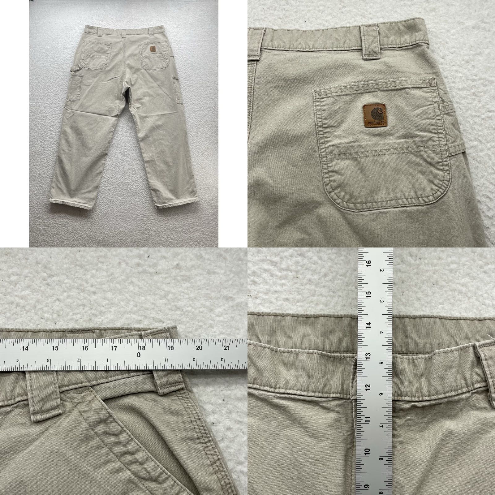 Carhartt **Carhartt Mens Carpenter Pants 39x29 Tan Workwear Dungaree Fit** User: Carhartt Mens Carpenter Pants 39x29 Tan Workwear Dungaree Fit Size US 39 - 8 Thumbnail