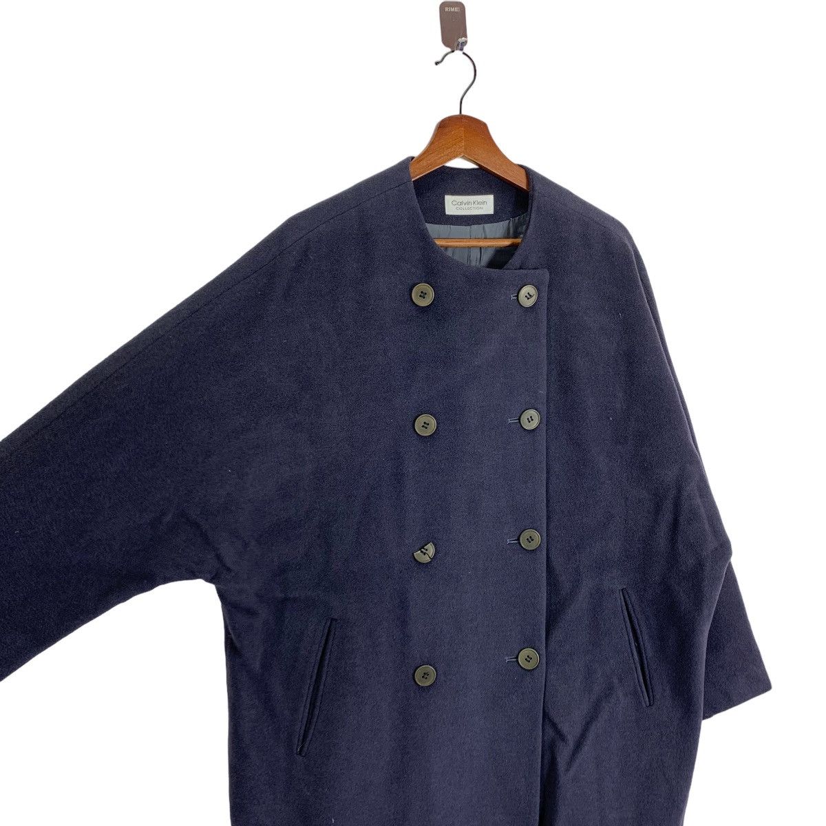 Calvin Klein DESIGNER CALVIN KLEIN COLLECTION WOOL BUTTON COAT Size US M / EU 48-50 / 2 - 5 Thumbnail