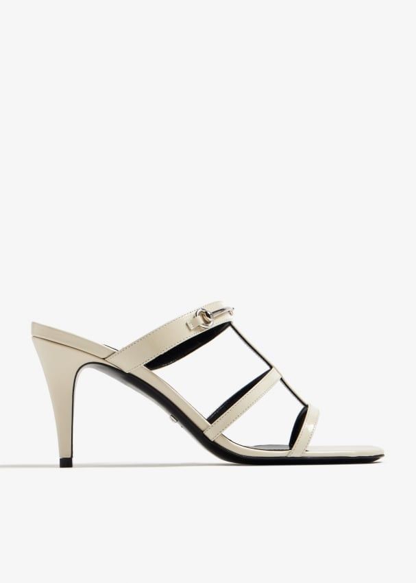 Gucci Slim Horsebit Slide Sandals SIZE 38
