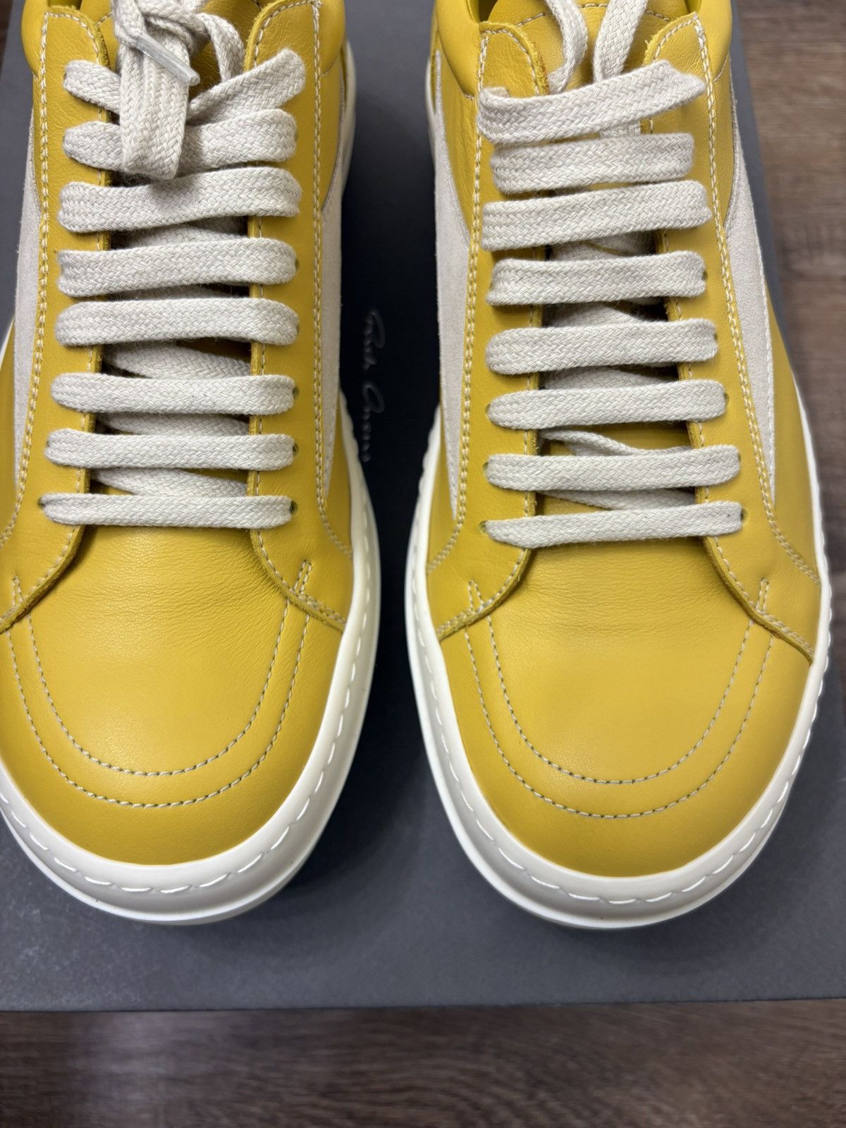 Rick Owens **RARE Rick Owens Vintage Sneak Lemon/Milk/Milk Size US 7 / EU 40 - 7 Thumbnail