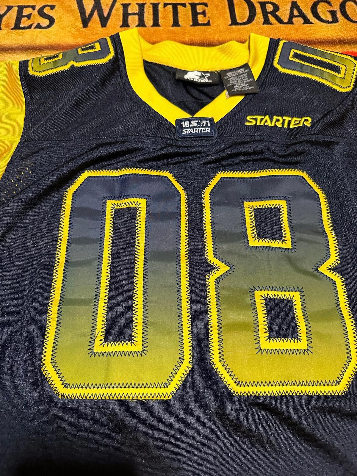 Starter Starter Black and Yellow Basketball Jersey Size ONE SIZE - 3 Thumbnail