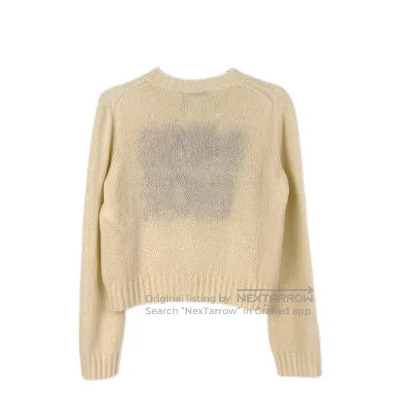 Dior Dior Beige letter cashmere sweater Size XS / US 0-2 / IT 36-38 - 2 Thumbnail
