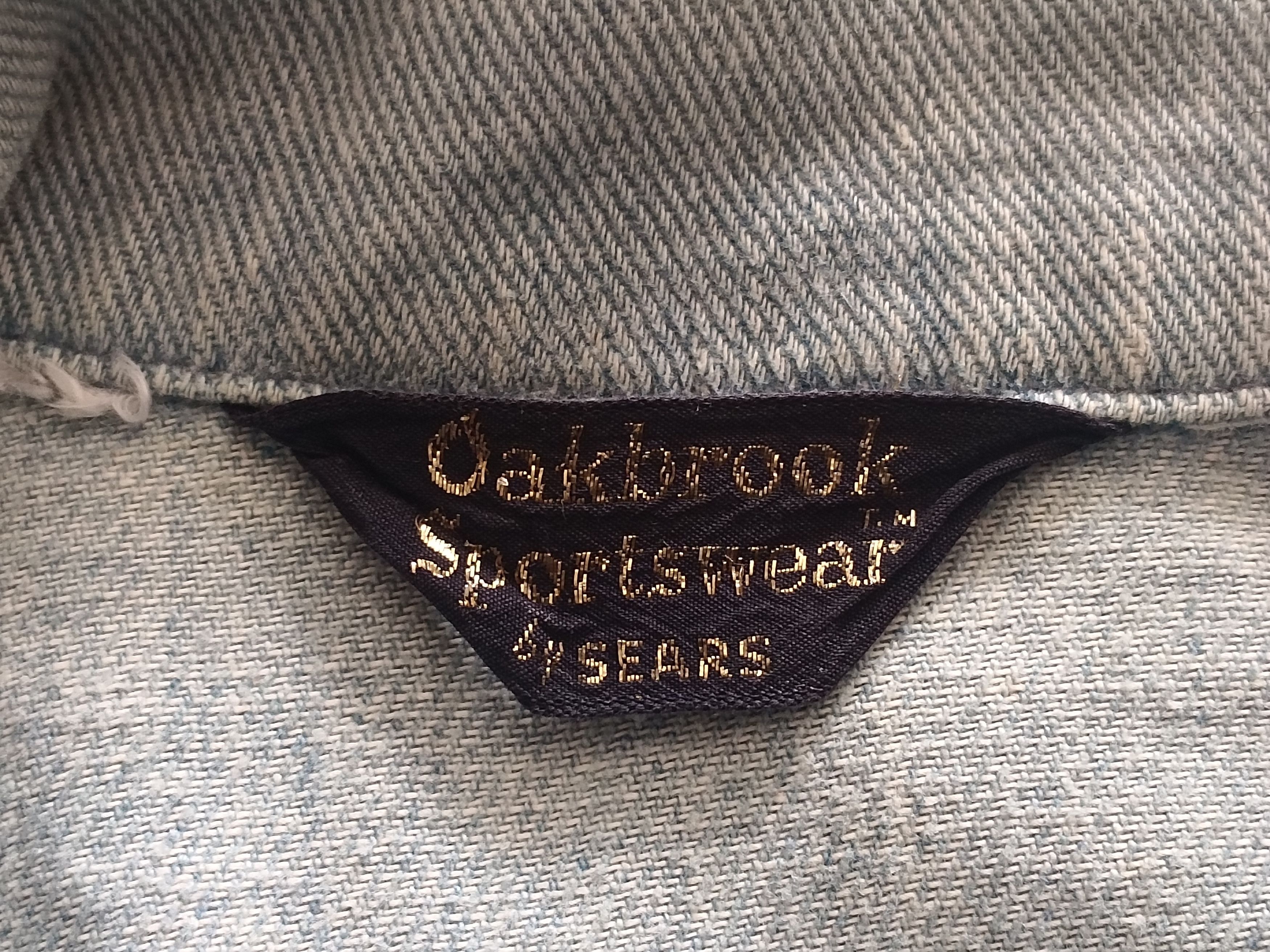Sears × Vintage Vintage 70s Sears Oakbrook Sportswear Denim Jacket Size US L / EU 52-54 / 3 - 13 Thumbnail