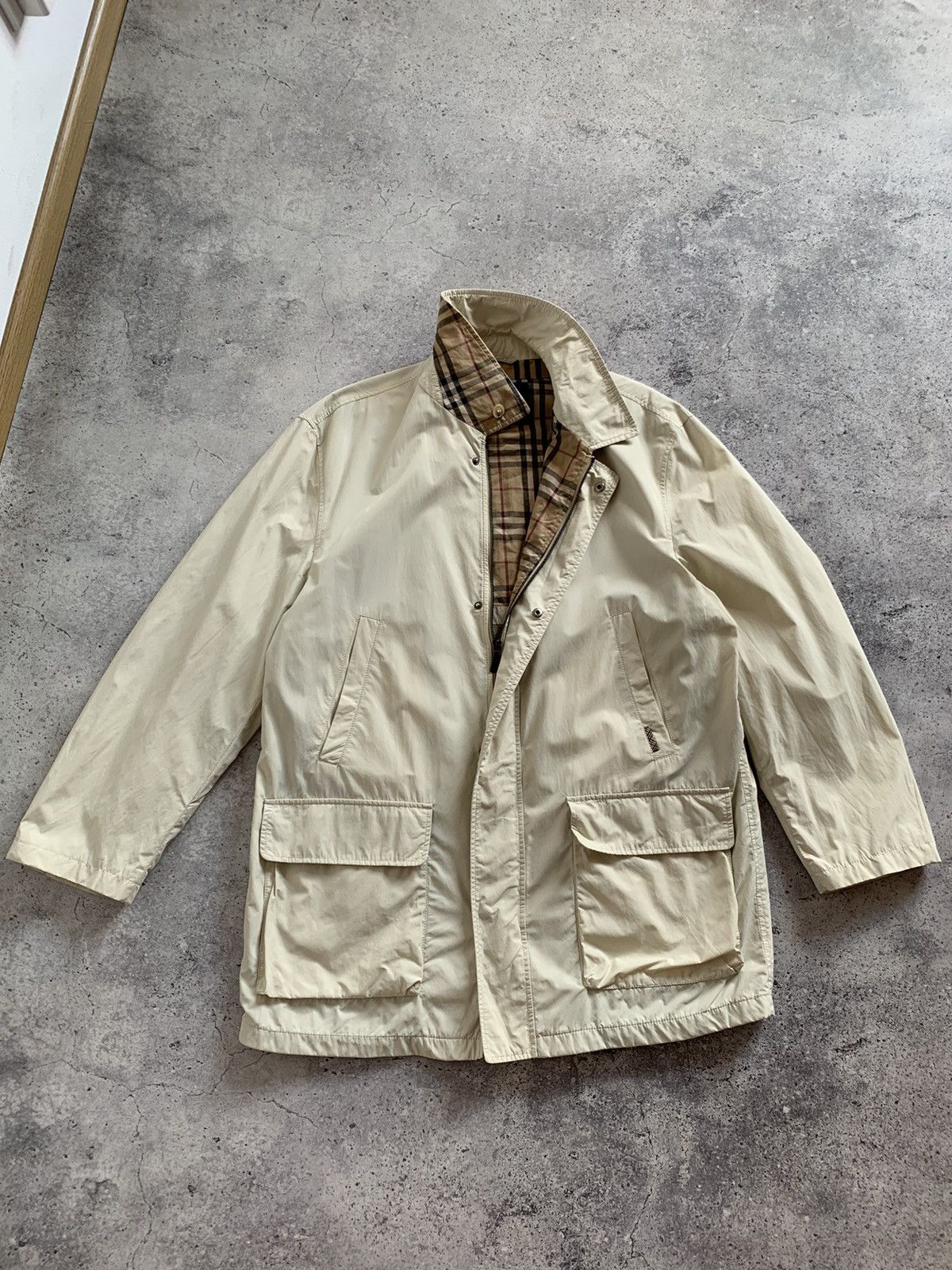Burberry London Nova Check Nylon Coats Jacket L Size