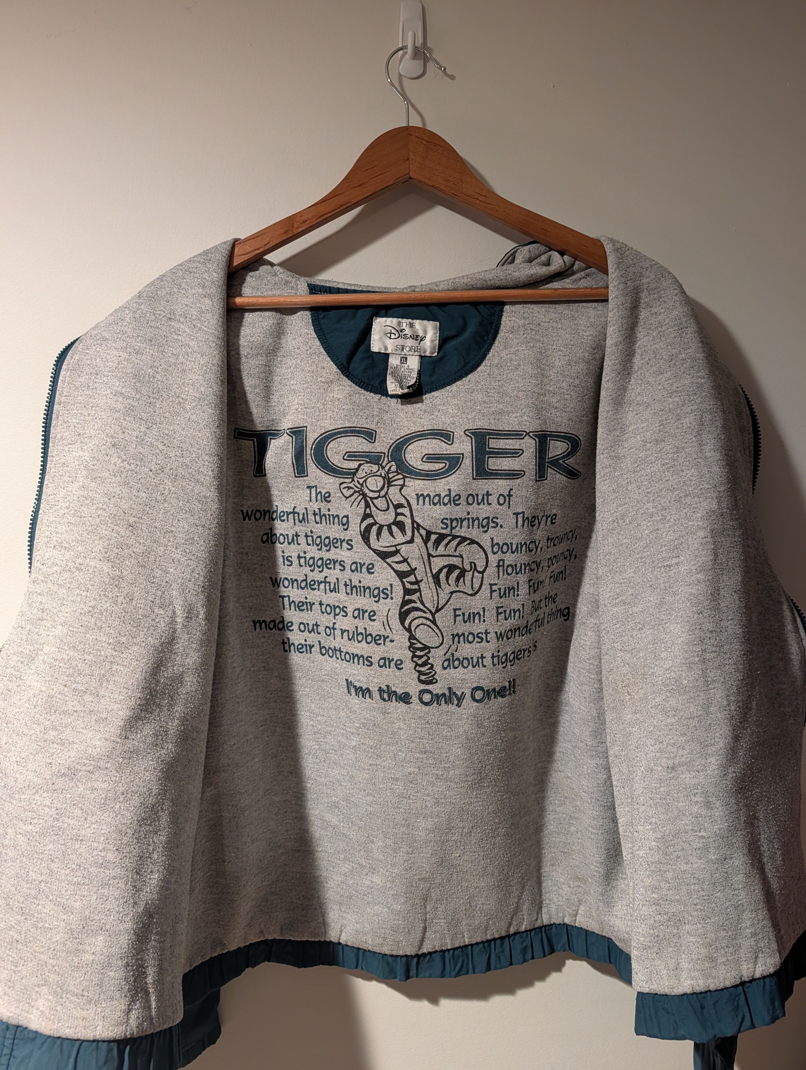 Disney Vtg 90s Disney Store Tigger Windbreaker Jacket Embroidered Size US XL / EU 56 / 4 - 14 Thumbnail