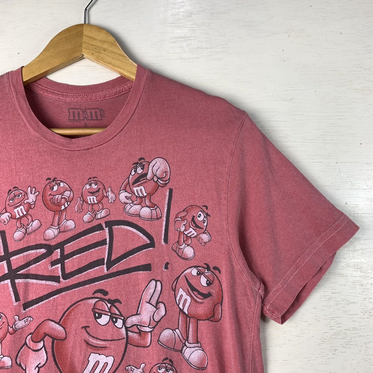 Cartoon Network × Vintage Vintage M&M’s Red T-shirt Made in USA Size US S / EU 44-46 / 1 - 4 Thumbnail