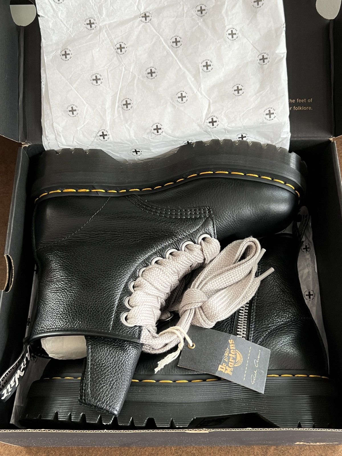 Dr. Martens × Rick Owens Rick Owens x Dr. Martens Quad Sole Jumbo Lace Boot Size US 9 / EU 42 - 9 Thumbnail