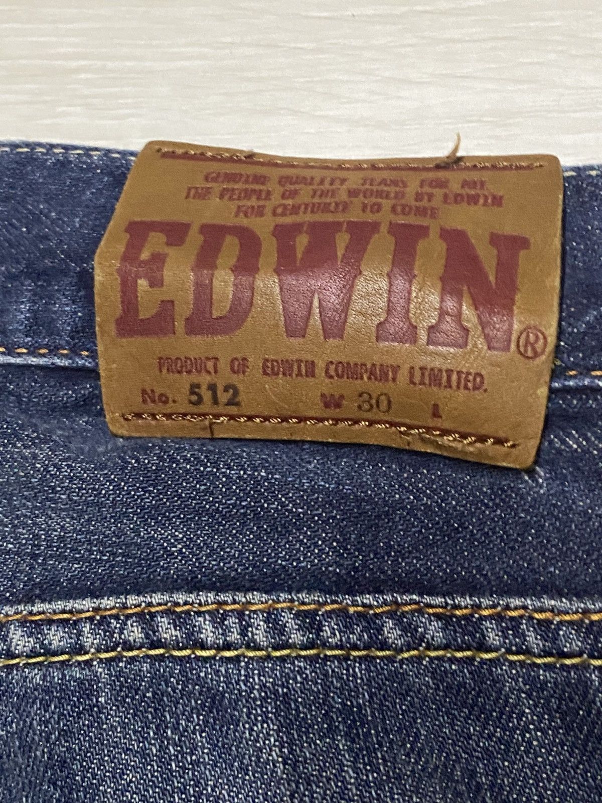 Edwin Vintage Japanese Brand Edwin 512 Blue Wash Flare Jeans Size US 32 / EU 48 - 10 Thumbnail