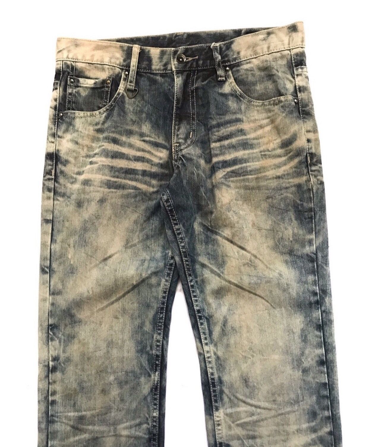 20471120 SEMANTIC DESIGN BLEACH DISTRESSED JEANS Size US 31 - 2 Thumbnail