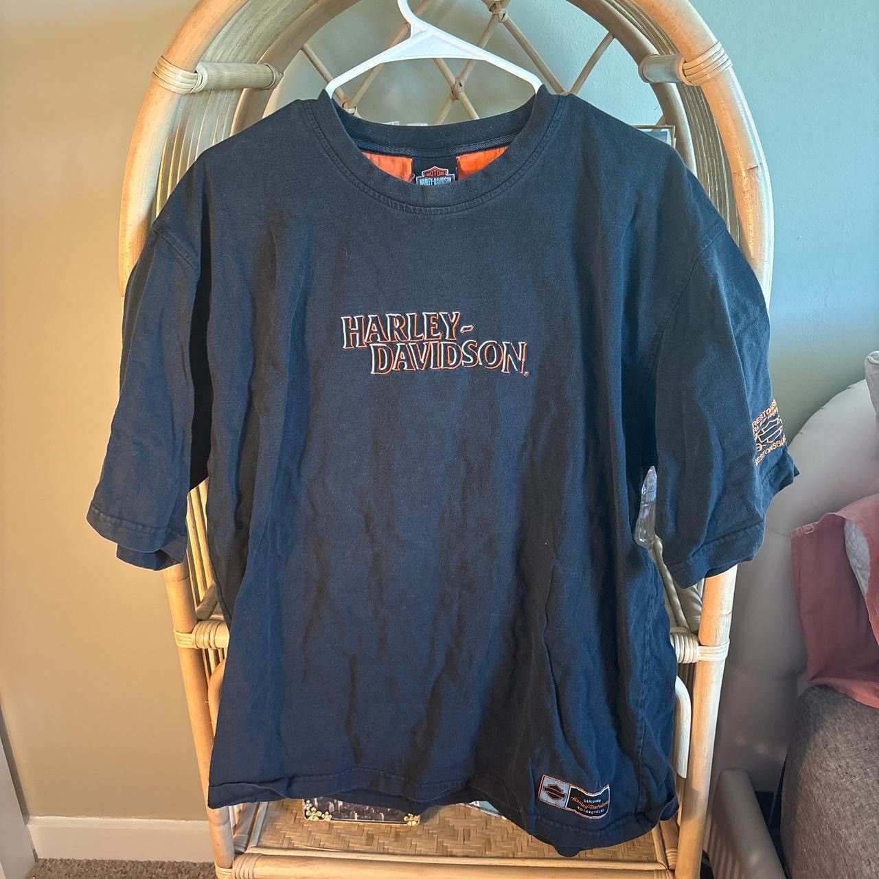 Harley Davidson Y2k stitched harley davidson Size US XL / EU 56 / 4 - 1 Thumbnail