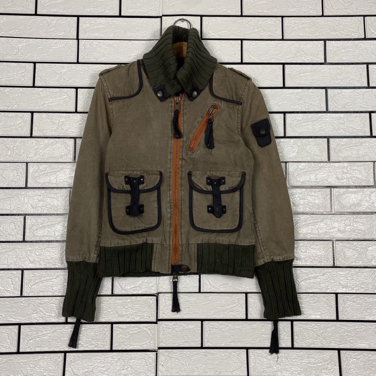 Japanese Brand 📌Cropped Bondage Parachute Biker Jacket Avirex Size US S / EU 44-46 / 1 - 2 Thumbnail