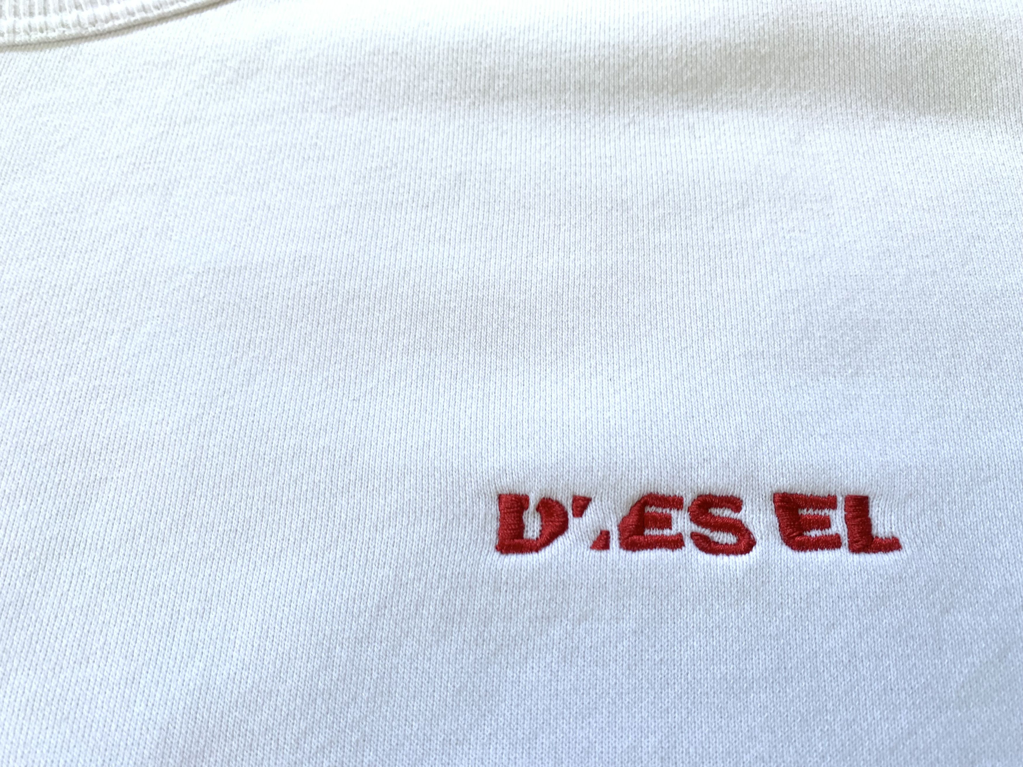 Diesel Diesel White Cotton Sweatshirt Size US L / EU 52-54 / 3 - 5 Thumbnail