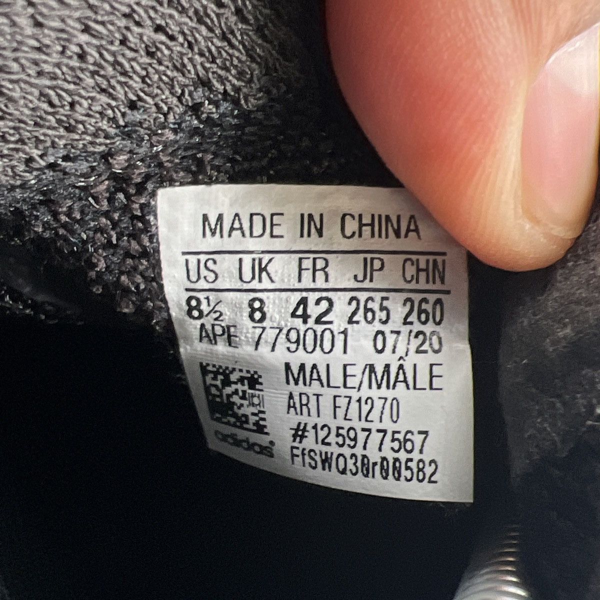 Adidas Yeezy boost 380 onyx non reflective Size US 8.5 / EU 41-42 - 9 Thumbnail