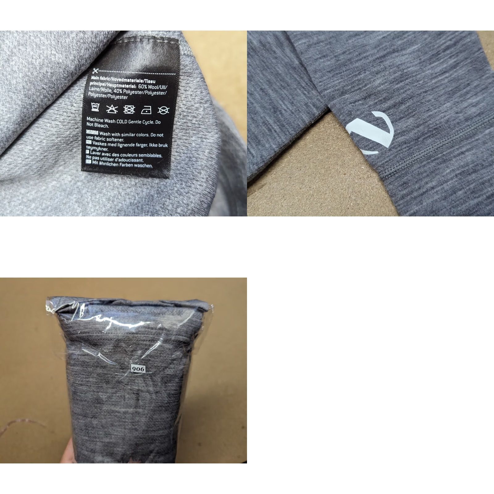 Layer 8 Bjorn Daehlie Base Layer Shirt Womens Medium Northug Gray Sports Ski Mountain Size M / US 6-8 / IT 42-44 - 8 Thumbnail