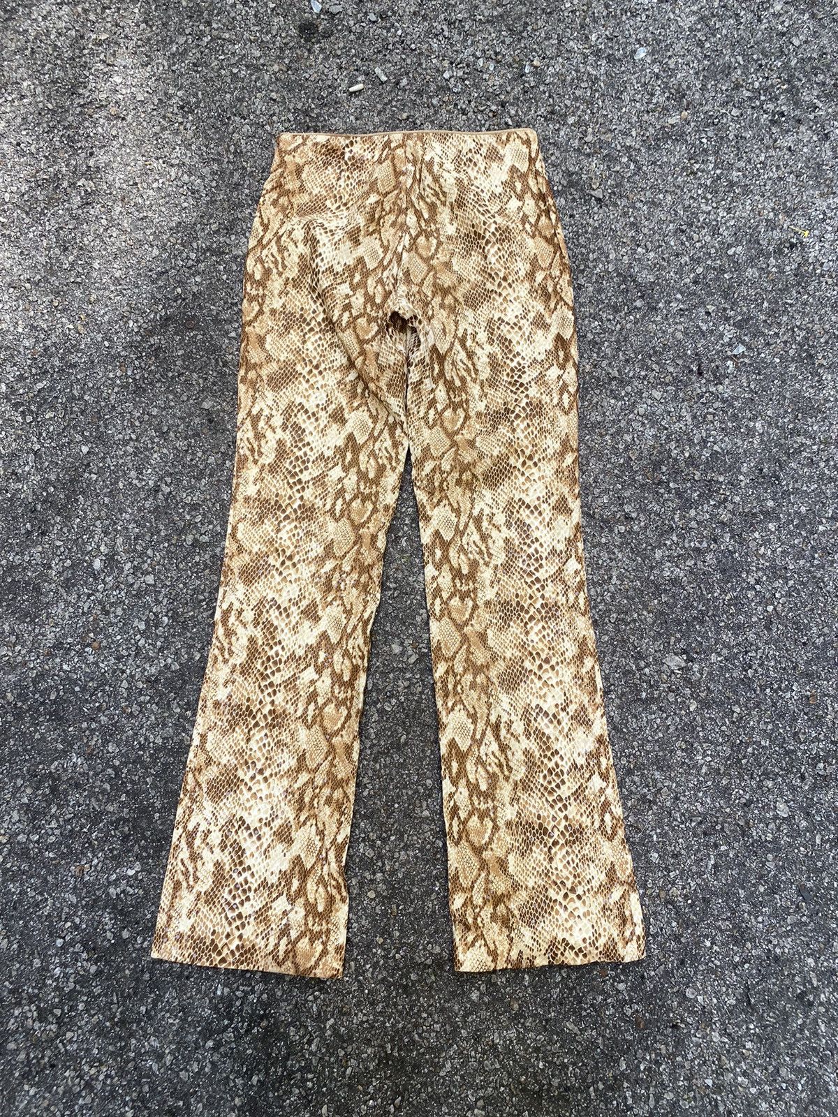 If Six Was Nine Flare Pants Snake Abstract Bootcut Vintage Streetwear Style Size 27" / US 4 / IT 40 - 8 Thumbnail