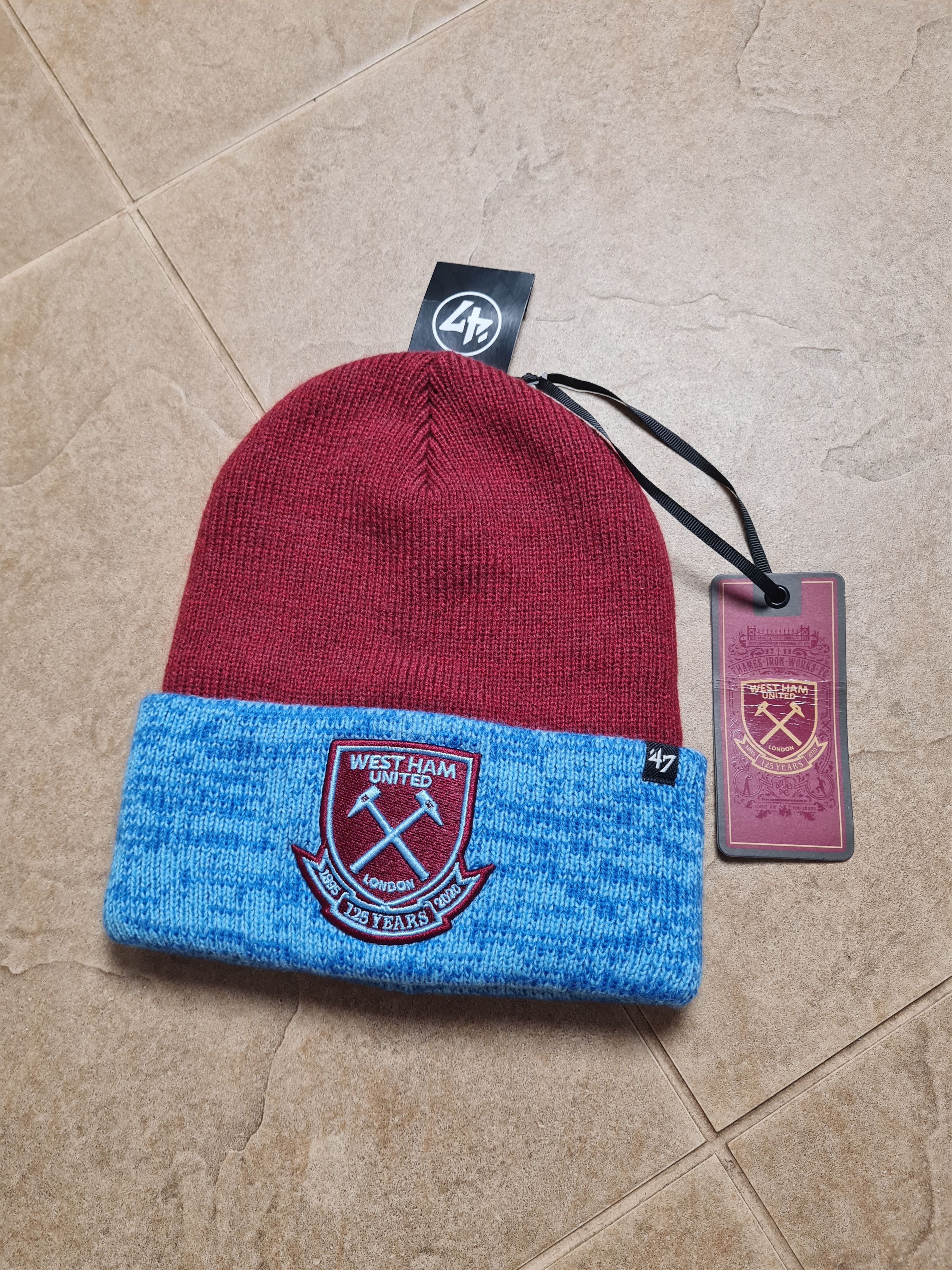 47 Brand 47Brand EPL West Ham United FC Prize Fight Cuff Knit Beanie Size ONE SIZE - 3 Thumbnail
