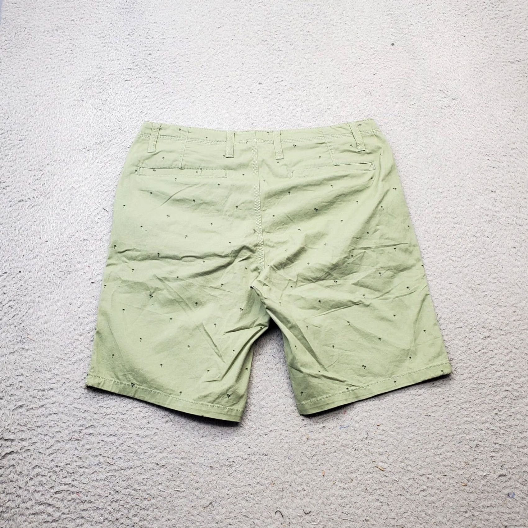 PD&C PD&C Chino Shorts Womens 32 Palm Trees Stretch Outdoor Zip Fly 9" Inseam Size 24" / US 00 / IT 34 - 2 Thumbnail